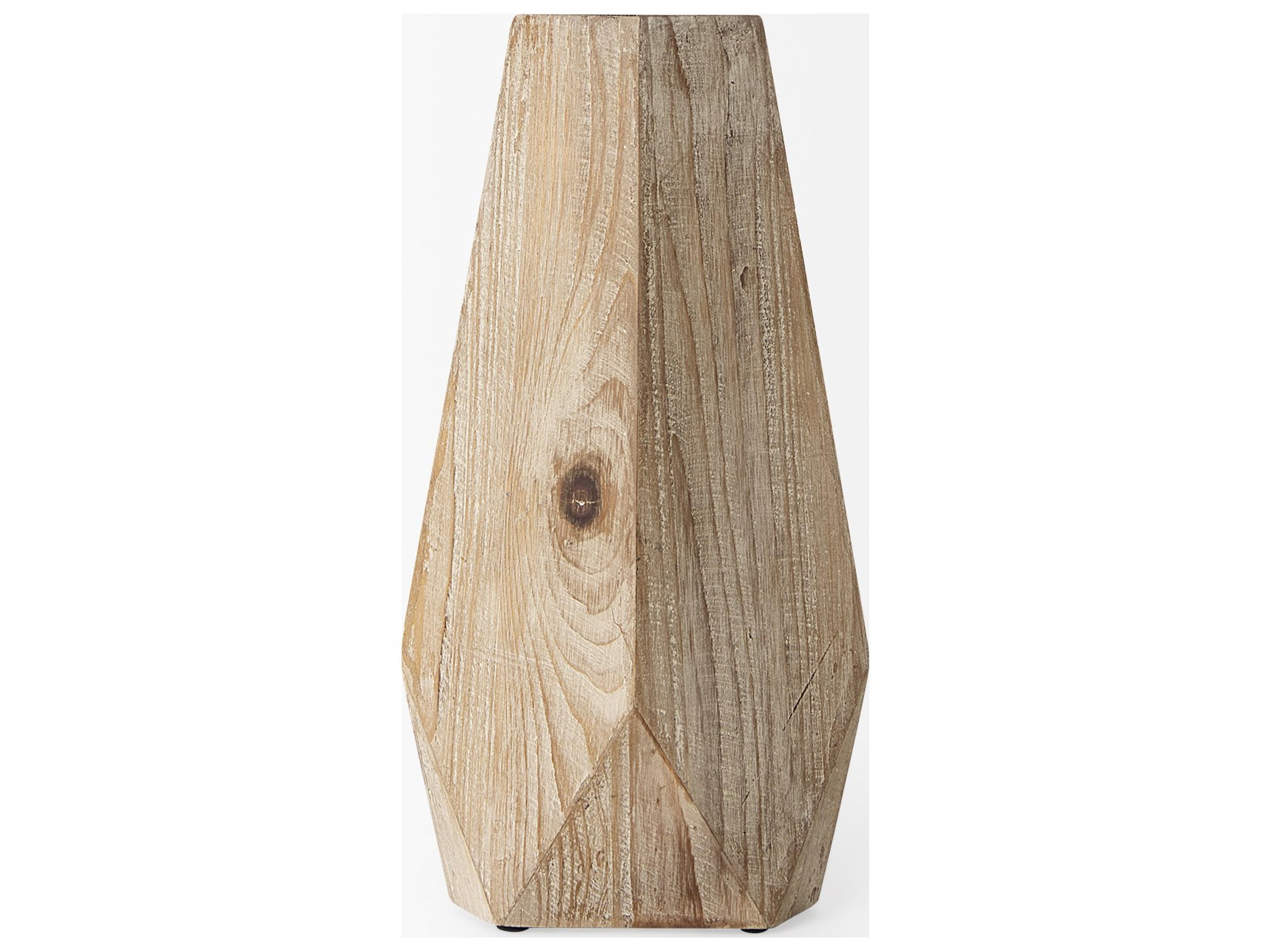 Mercana Allen II Small Natural Wooden Base Oval Vase