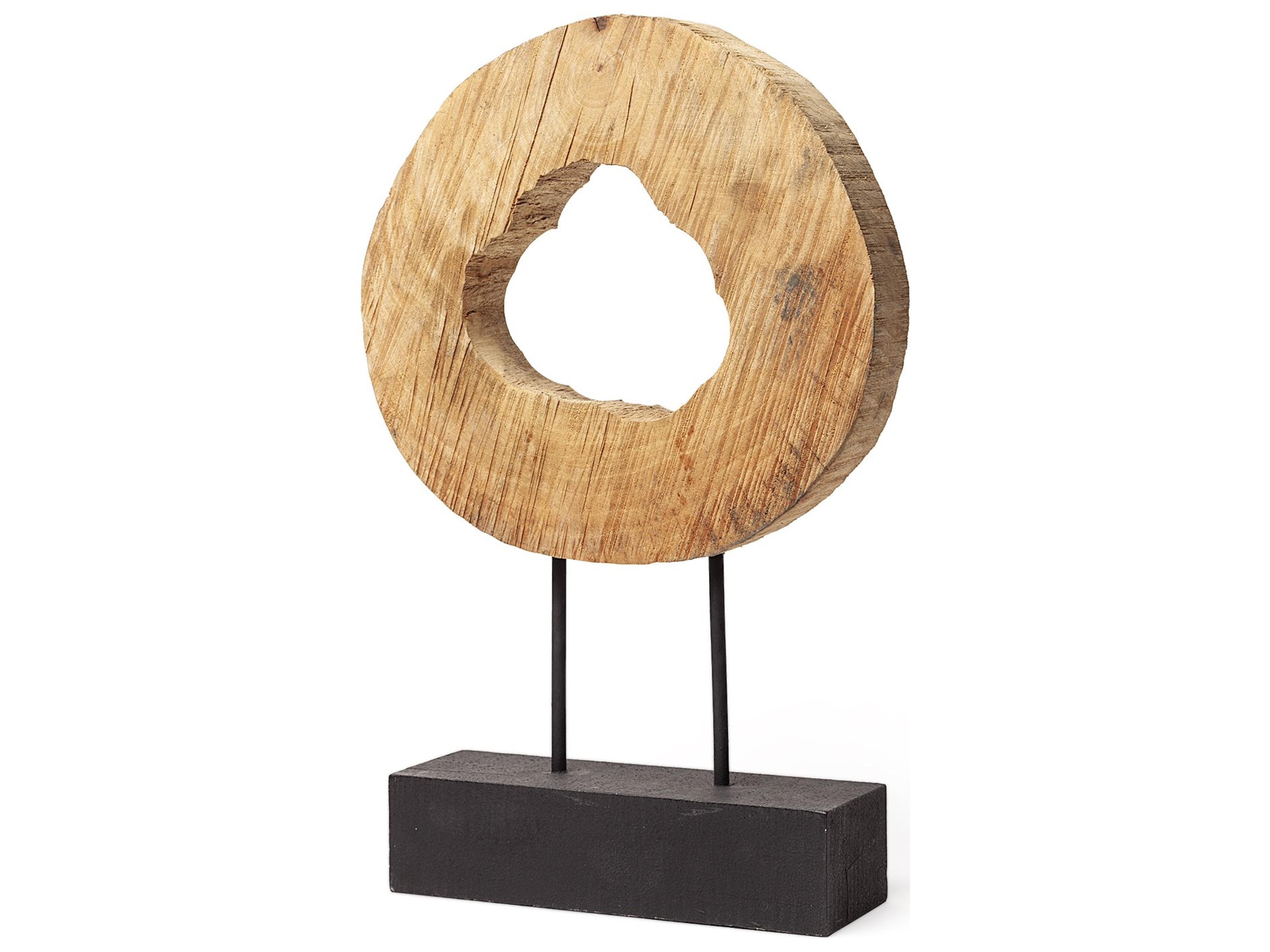 Ironwood II (Small) 13L x 4W Natural Wooden Circular Object