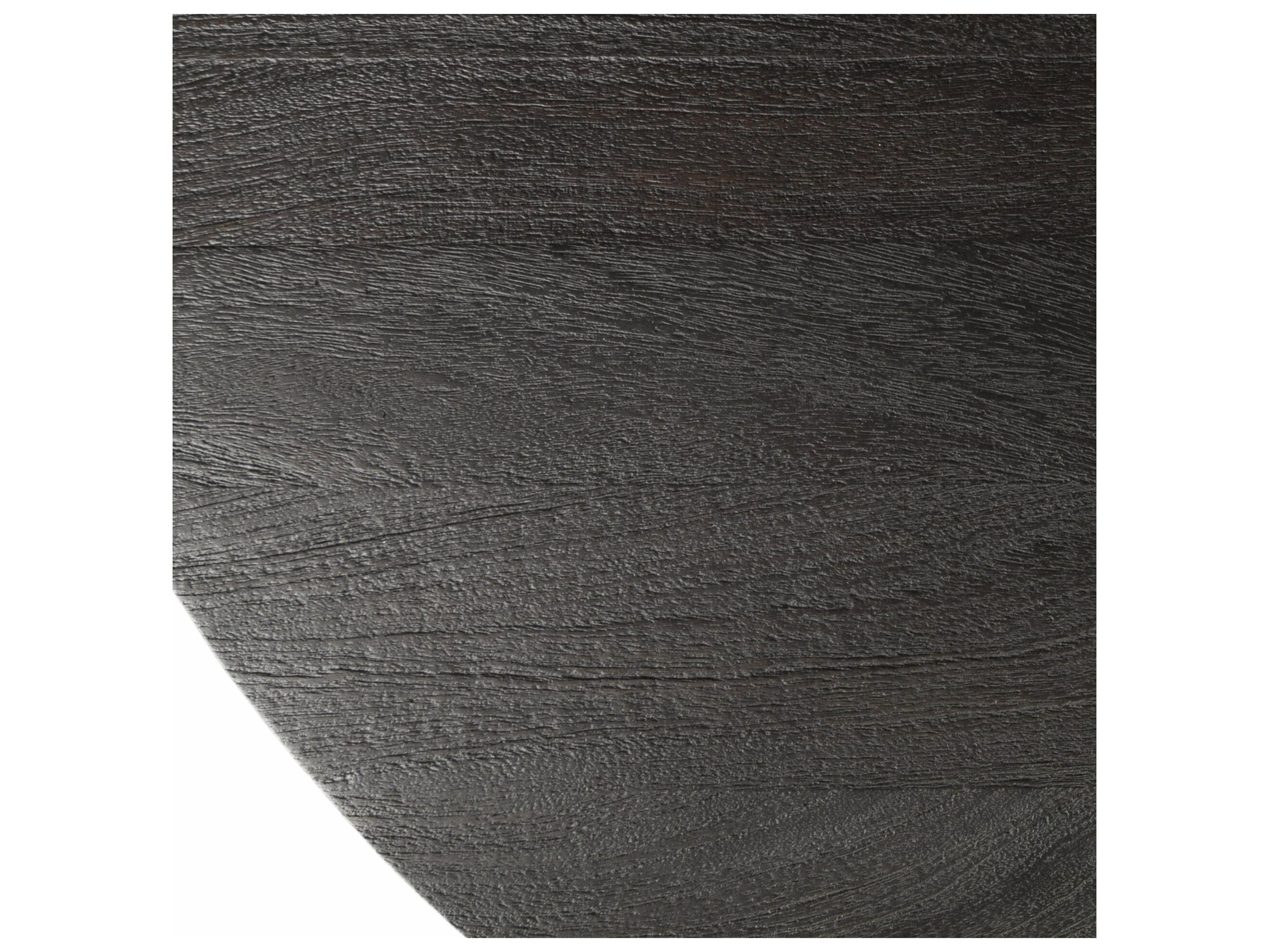 Mercana McLeod II 54 L x 54 W x 28.75 H Round Brown Solid Wood Top Gold Metal Base Dining Table