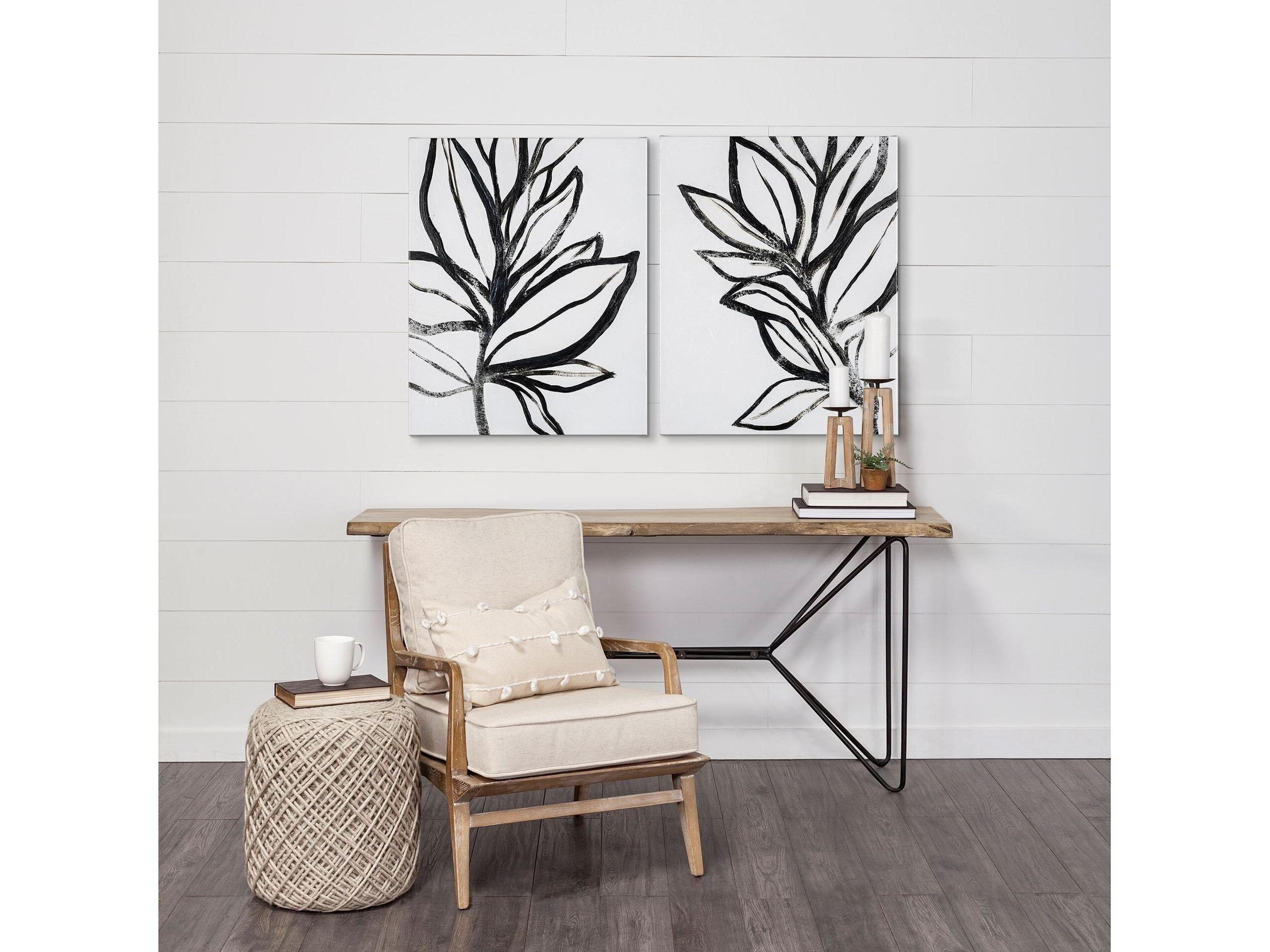 Mercana Harman II Off-White Fabric Seat w/ Wood Frame Accent Chair