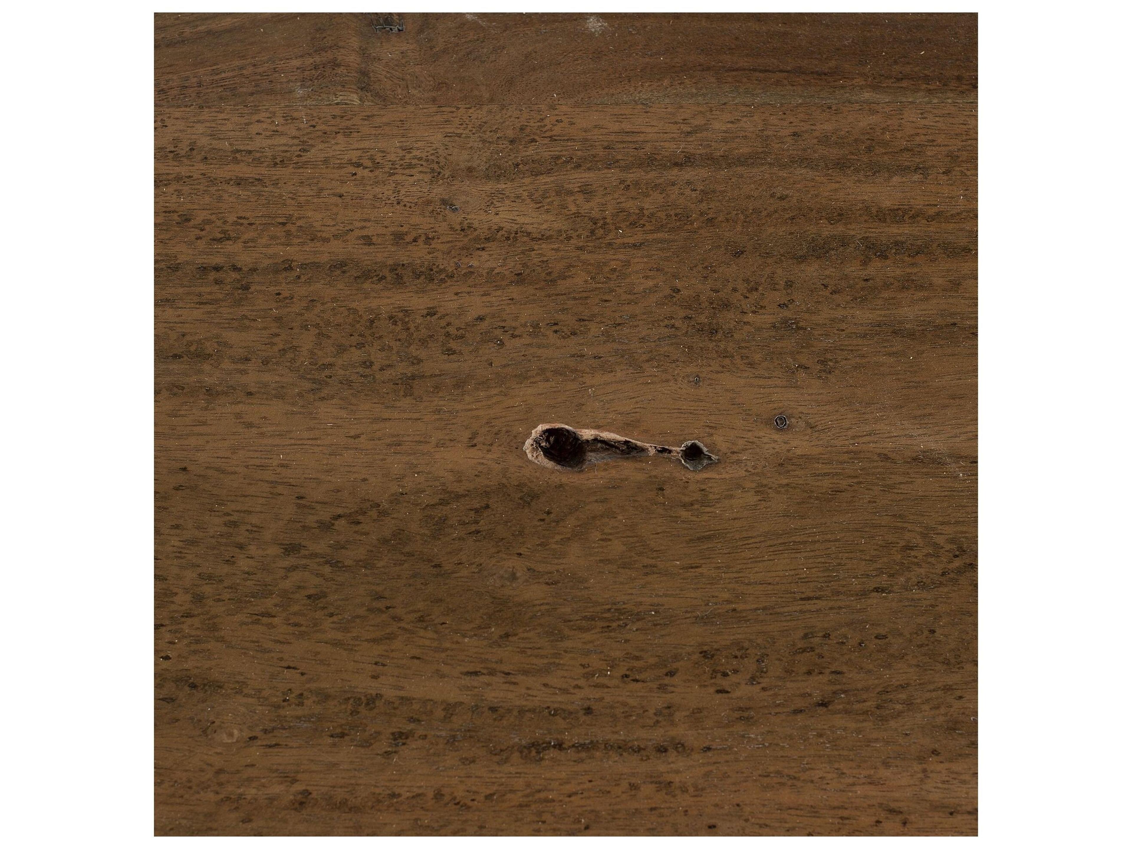 Mercana Papillion II 84.0L x 38.0W x 30.0H Rectangular Natural Wood Top W/Black Iron Base Dining Table