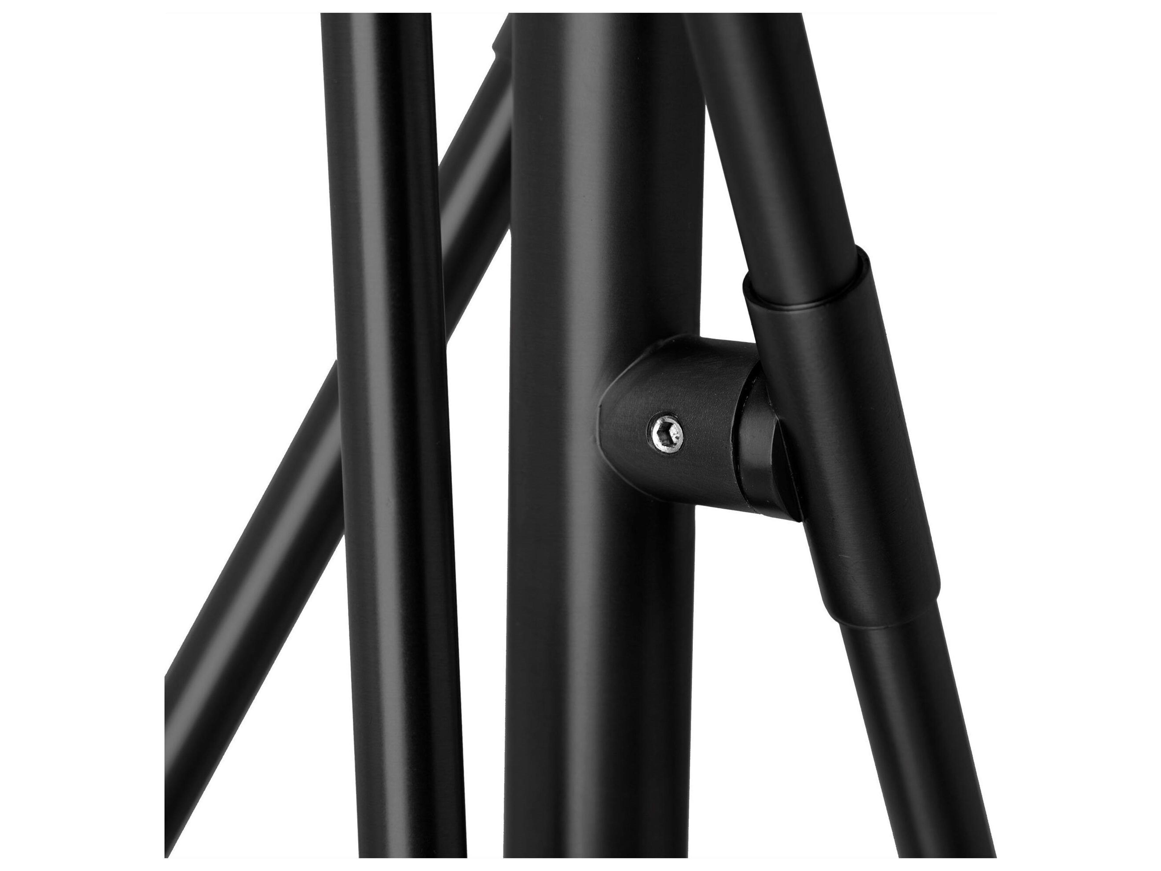 Mercana Connor II 84" Black Metal Glass Globe Three Light Floor Lamp