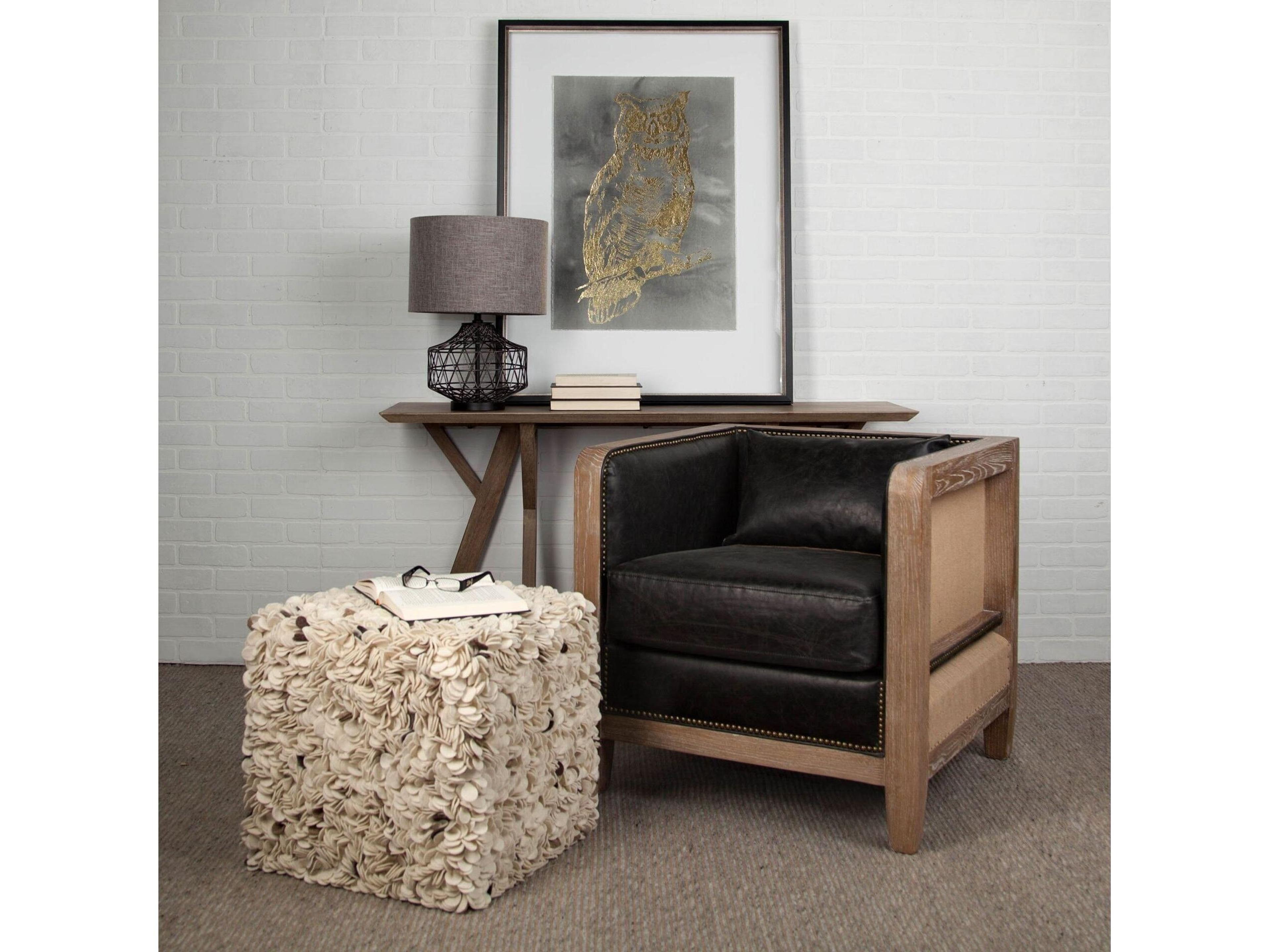 Mercana Clark (20"H) Bronze Barrel Metal Base Beige Linen Shade Table Lamp