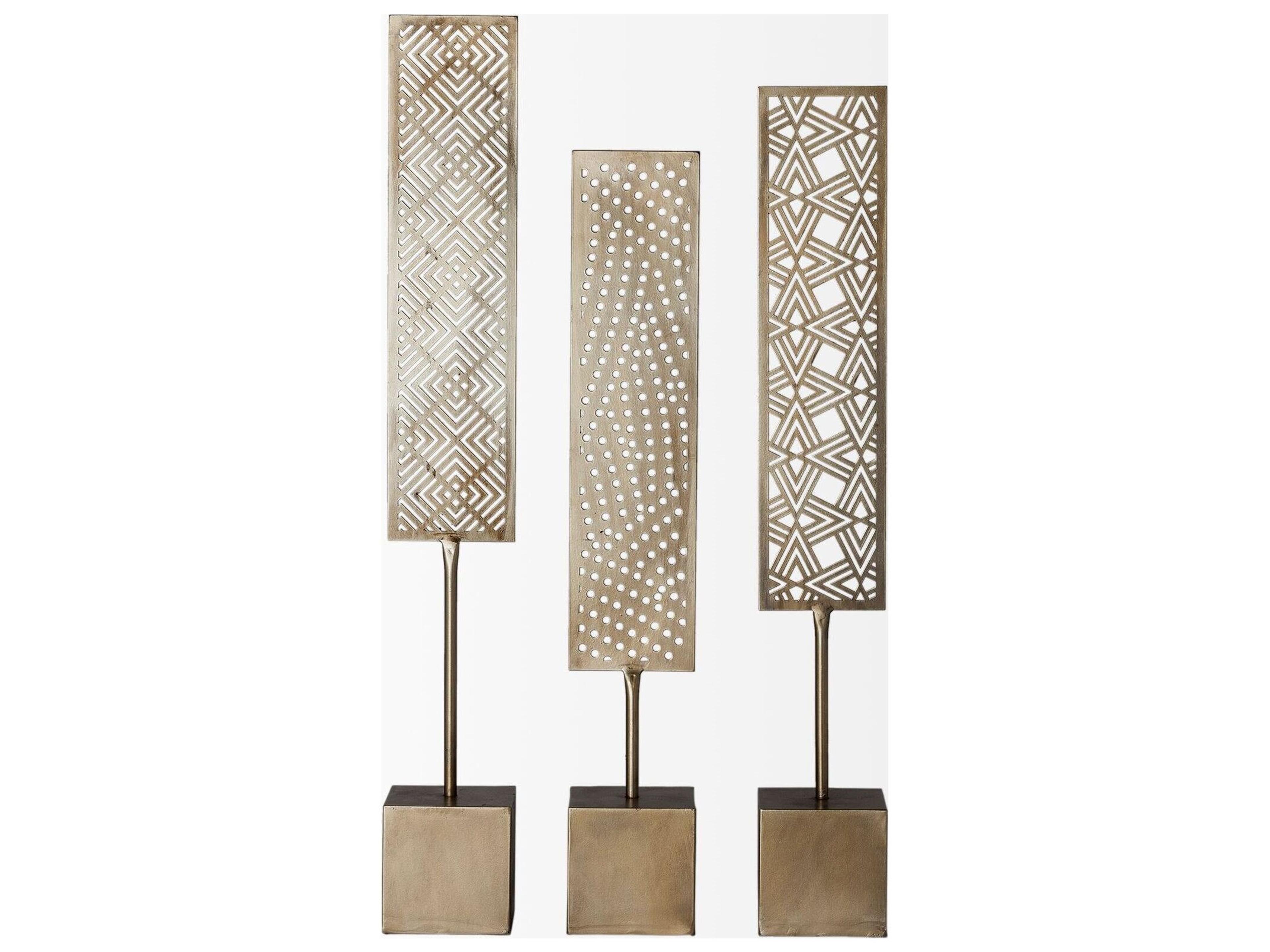 Mercana Arondale (Set of 3) 4L x 12W Gold Cutout Decorative Objects