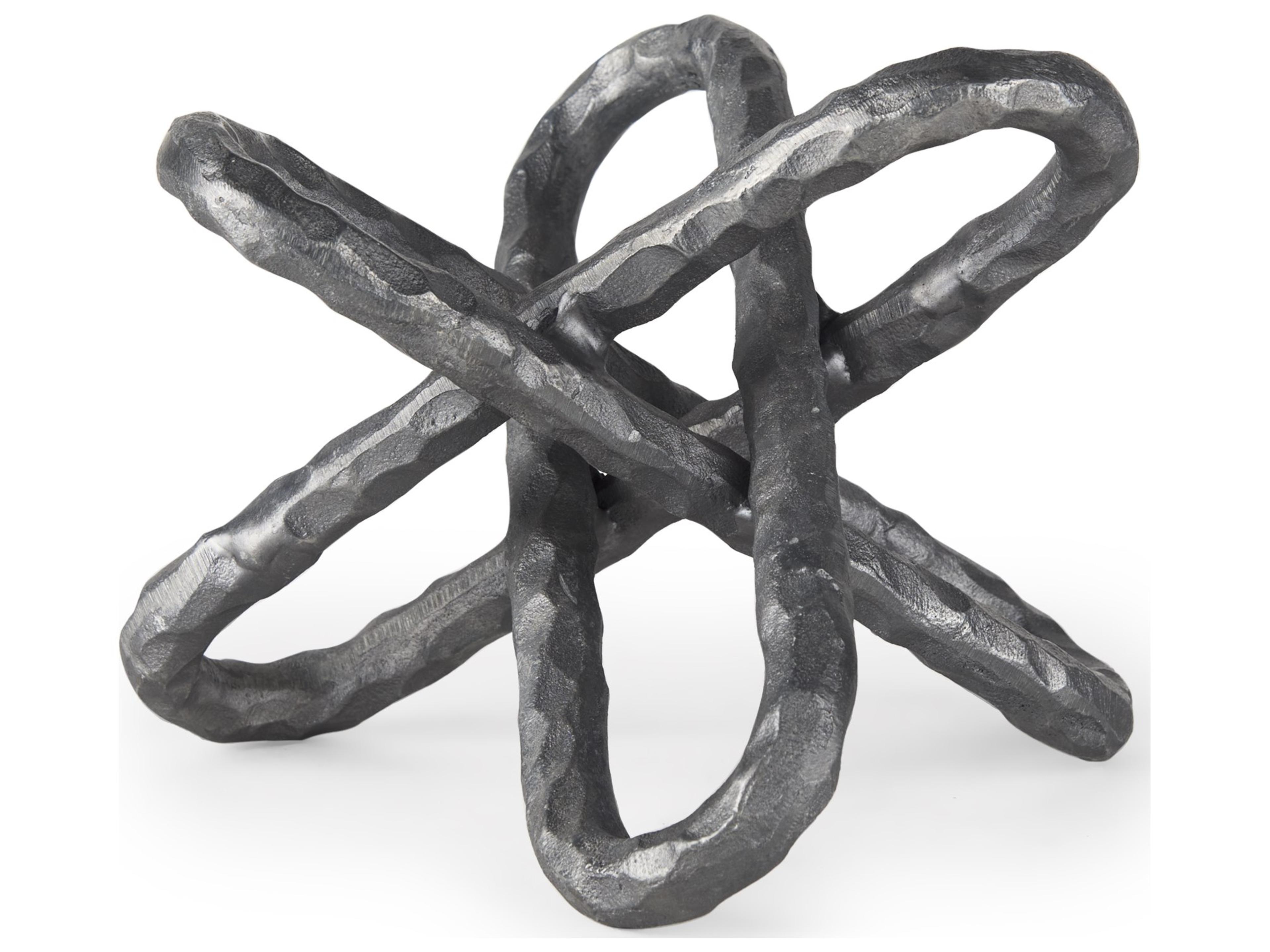 Wilhelm II (Large) 10L x 10W Silver Metal Link Decor Object