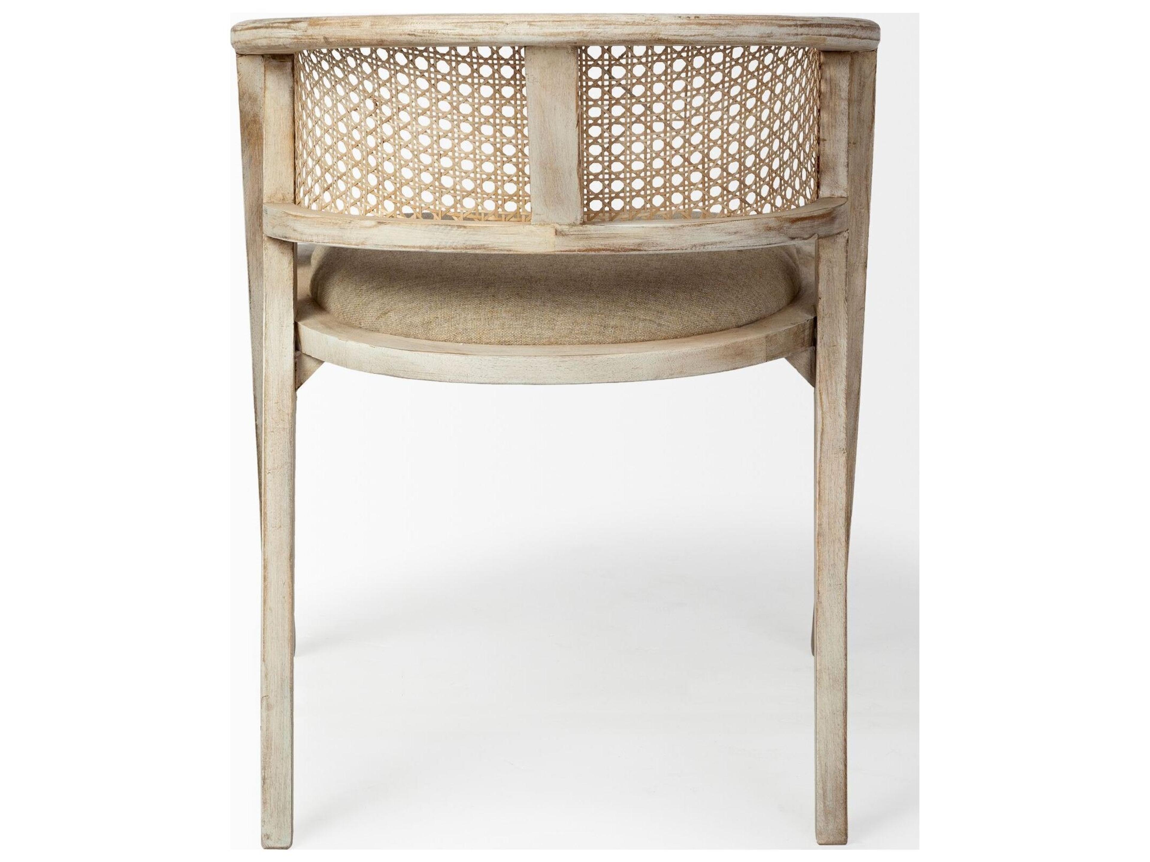 Mercana Tabitha I Blonde Wooden Frame 100% Polyester Seat Dining Chair