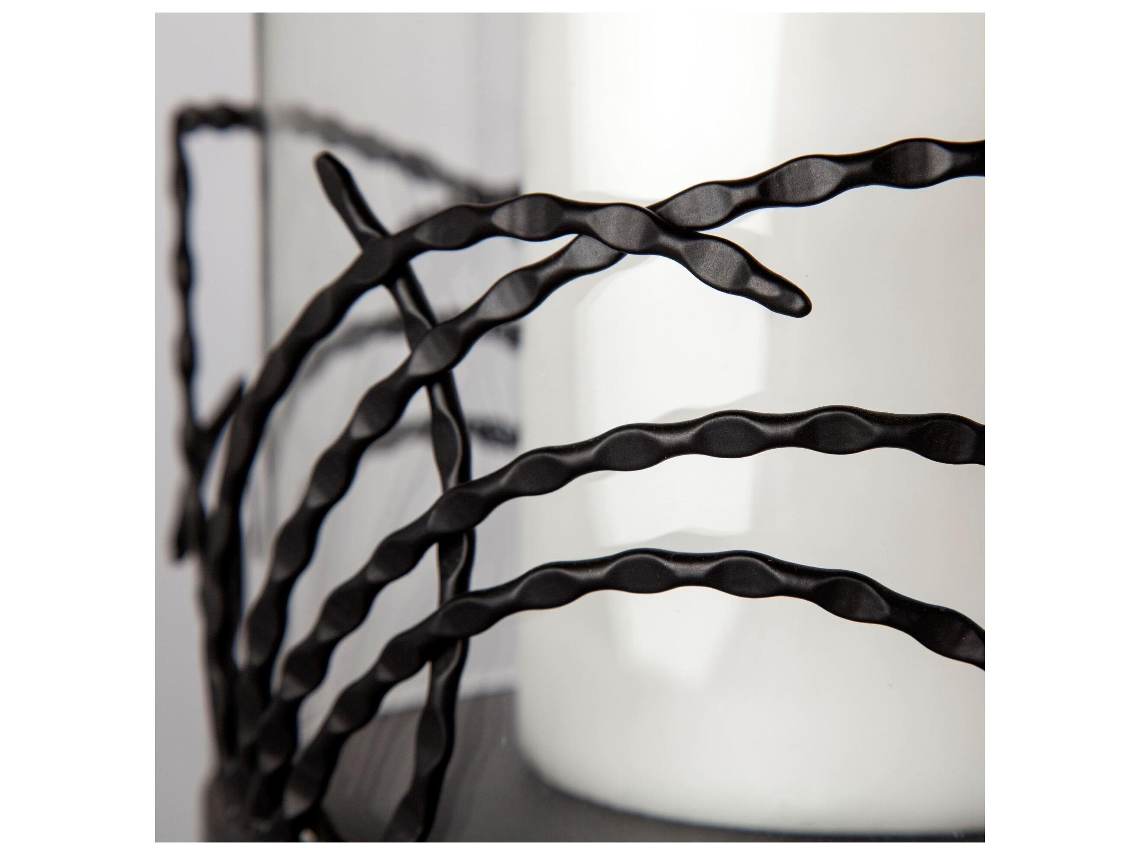 Mercana Cutlass I Set of Two Black Metal Base Table Candle Holders