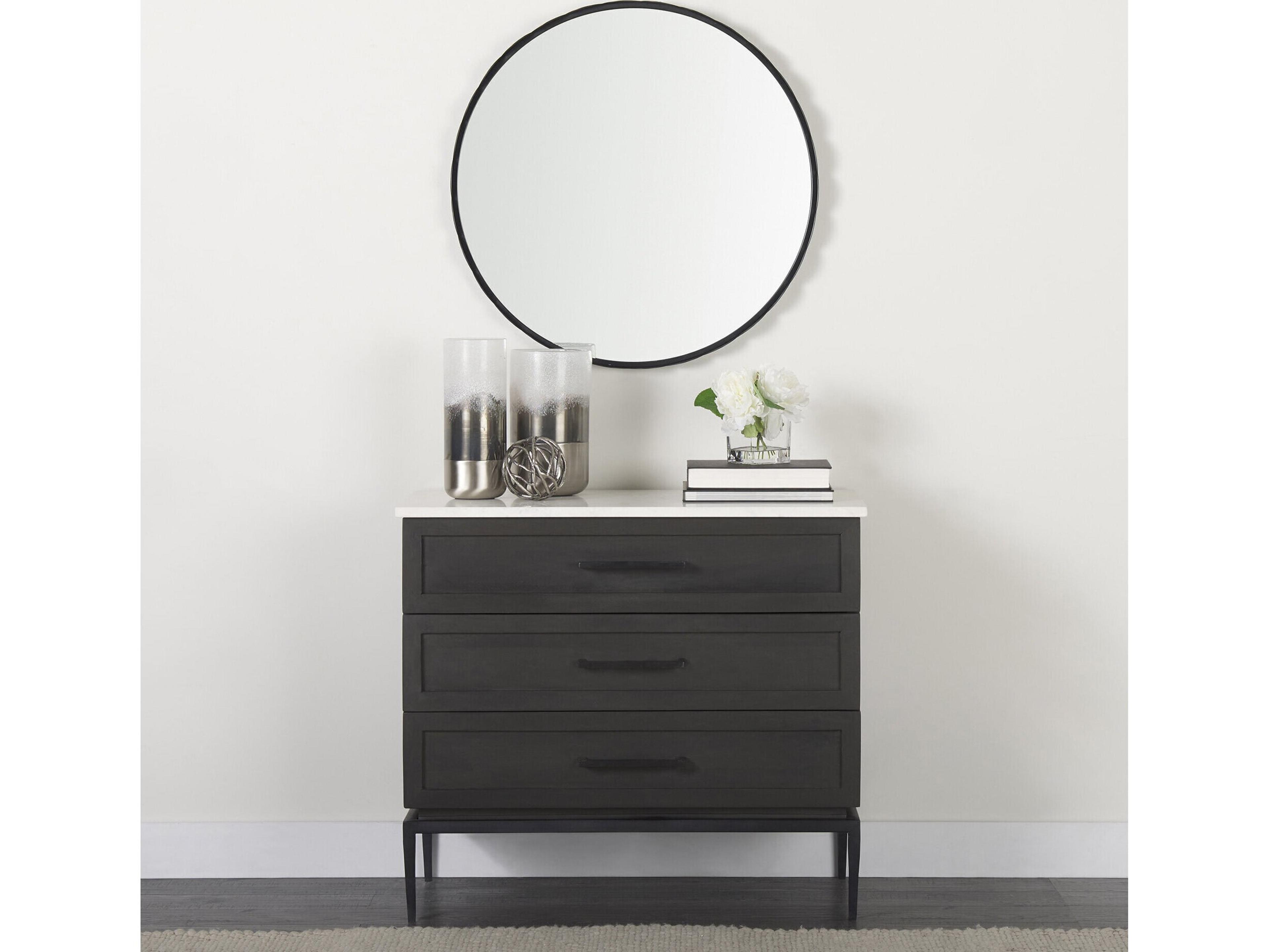 Mercana Baltic II Large White Brushed Silver Metal Bottom Glass Vase