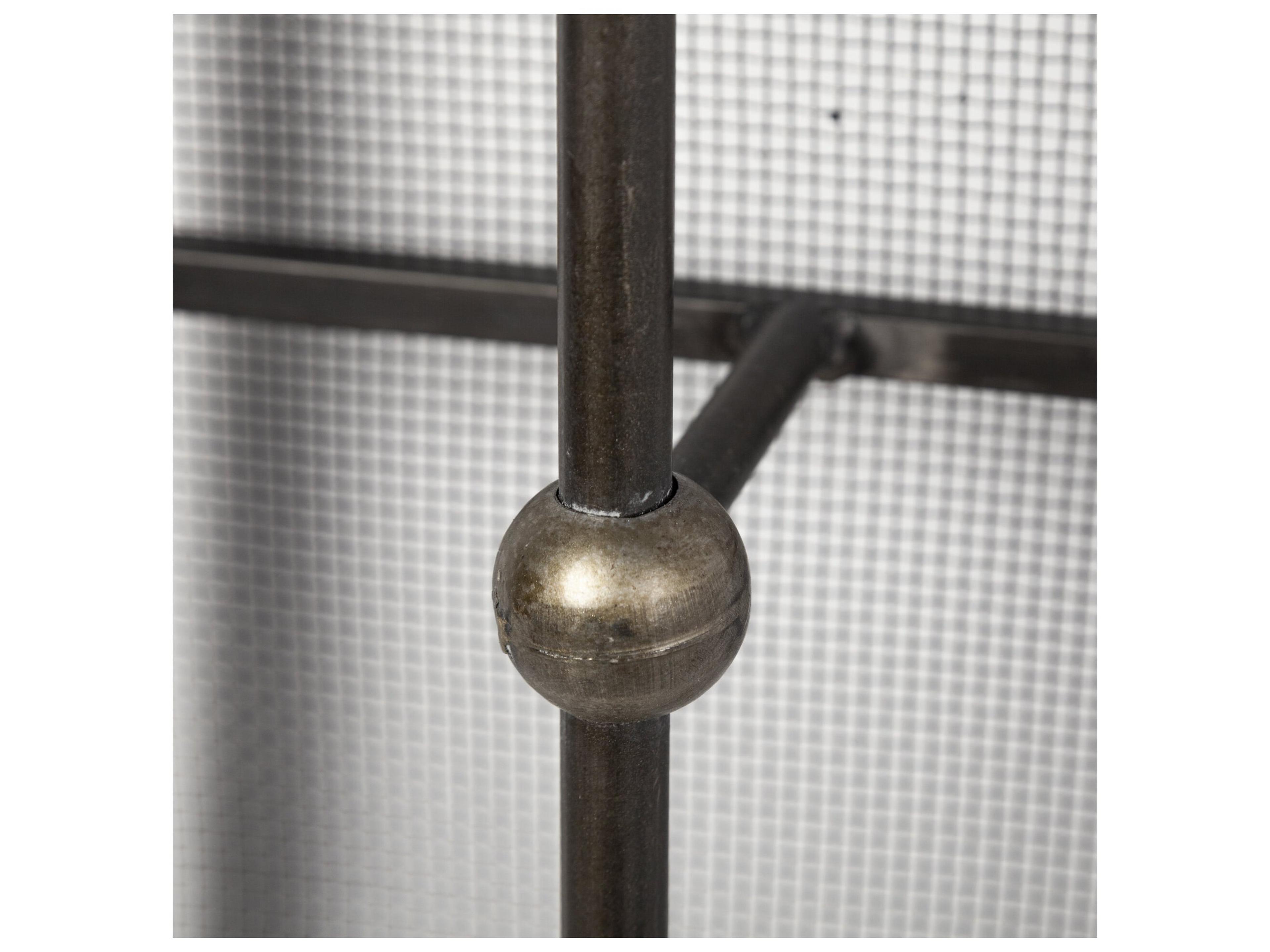 Mercana Newcomb 7x53.5 Gold/Black Metal Meshed Rectangular Wall Sconce