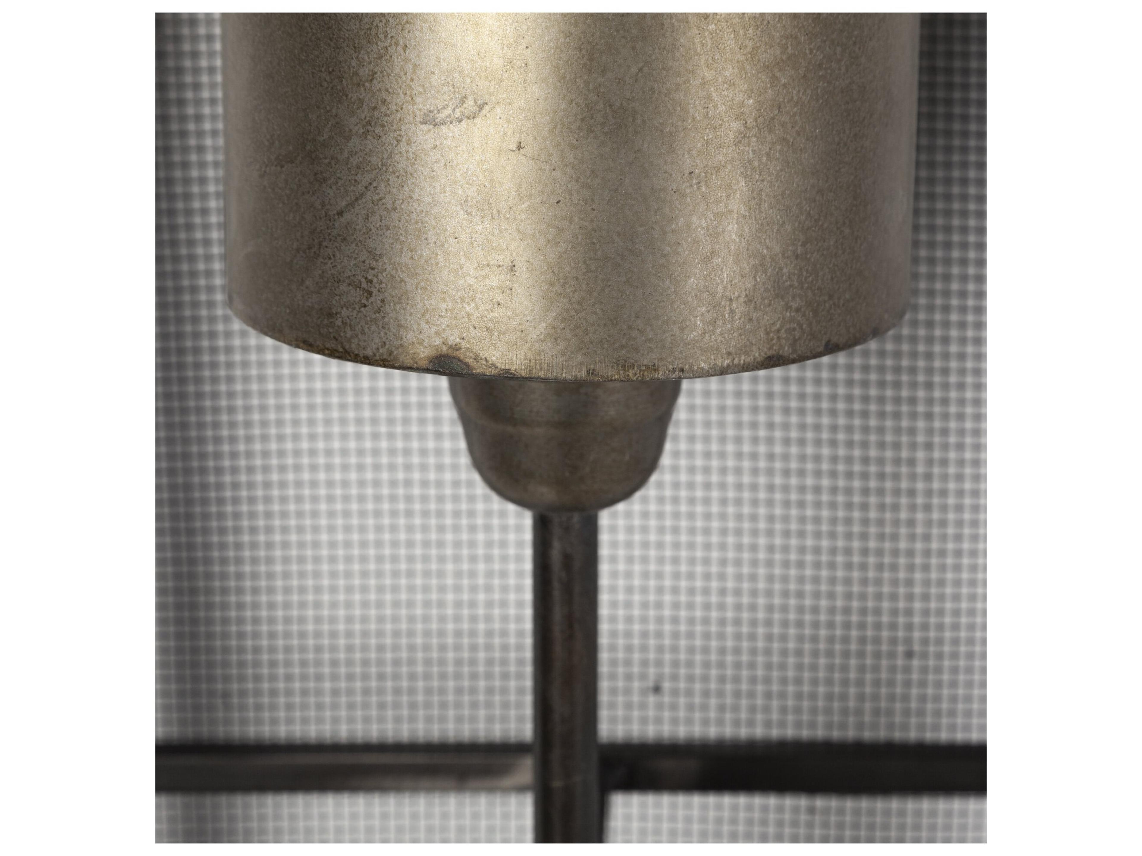 Mercana Newcomb 7x53.5 Gold/Black Metal Meshed Rectangular Wall Sconce