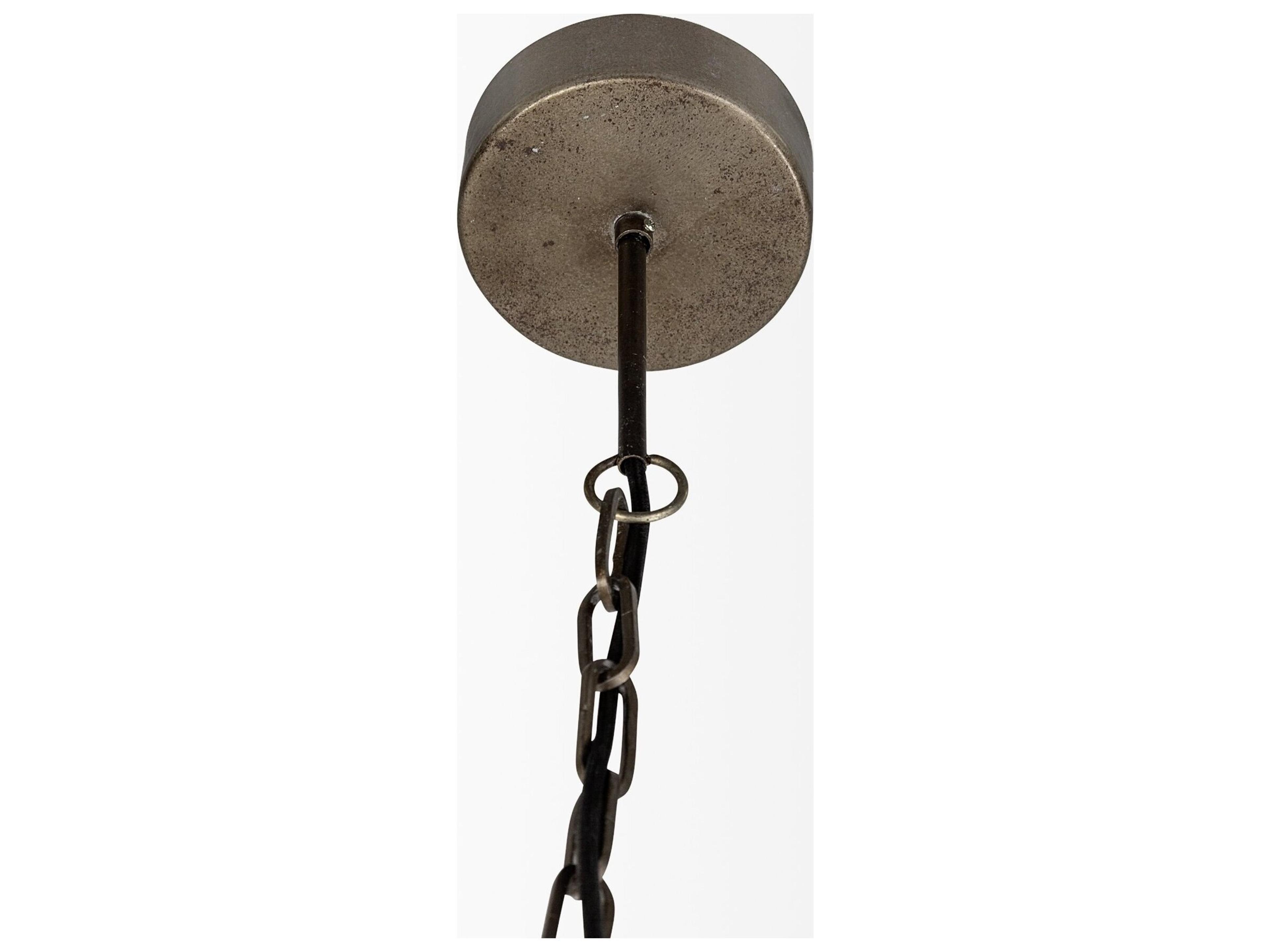 Mercana Dyson II (22.5"D) Black Metal Triangular Orb Four Bulb Chandelier