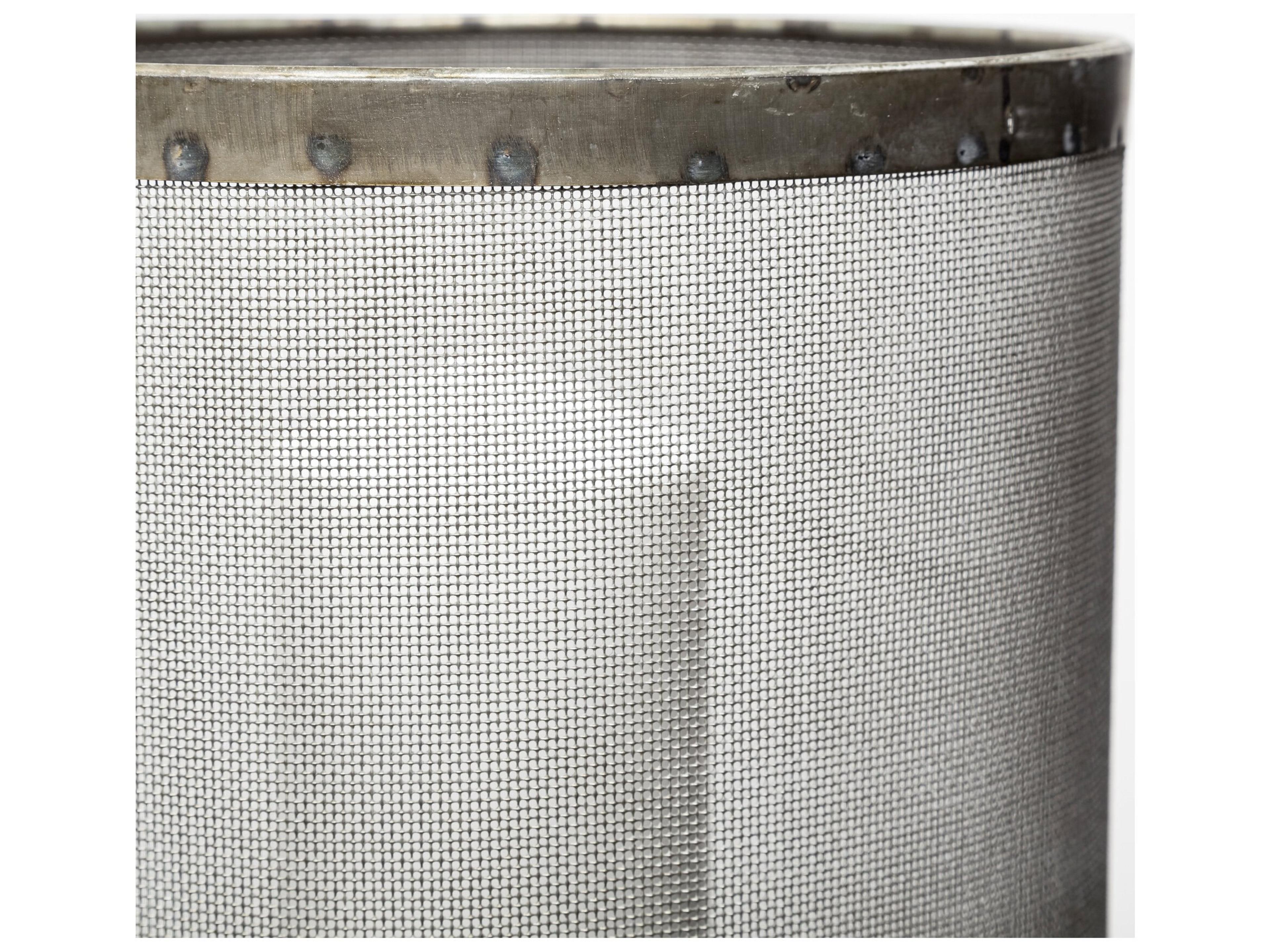 Mercana Steen Set of Two Black Meshed Metal Candle Holder Lanterns