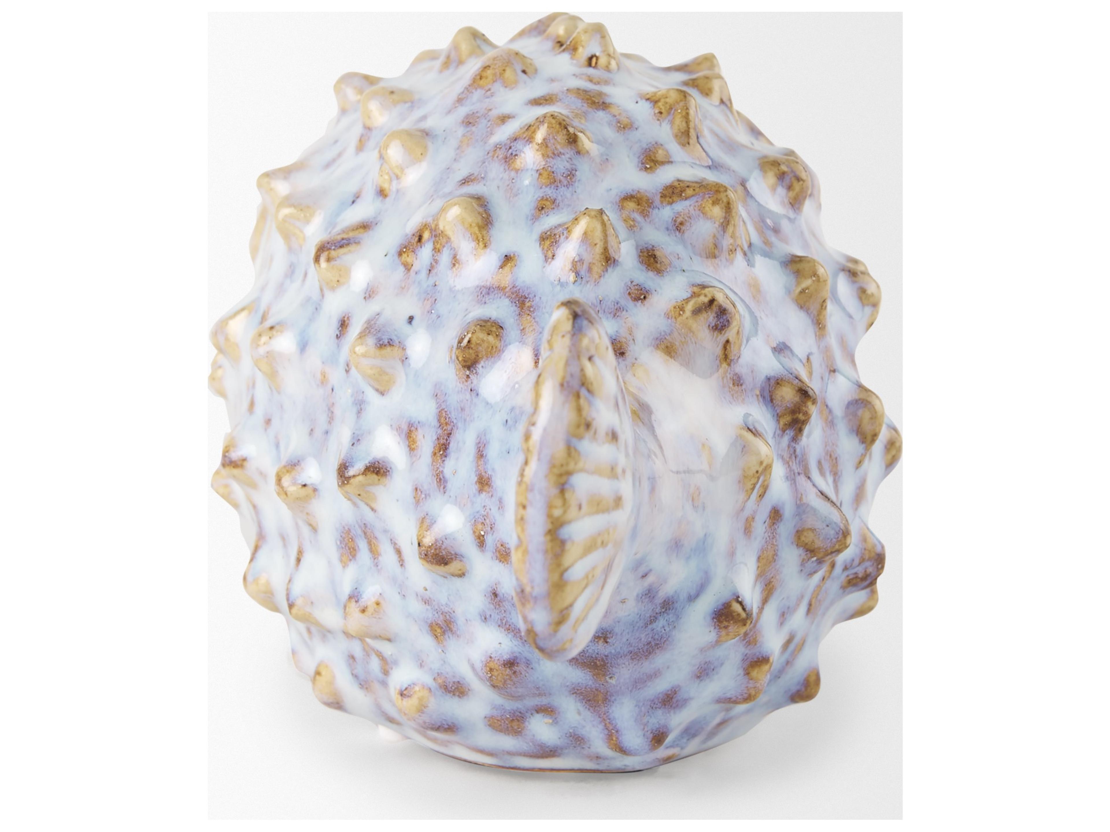 Mercana Spike I (Small) 8L x 4W Off-White Ceramic Puffer Fish