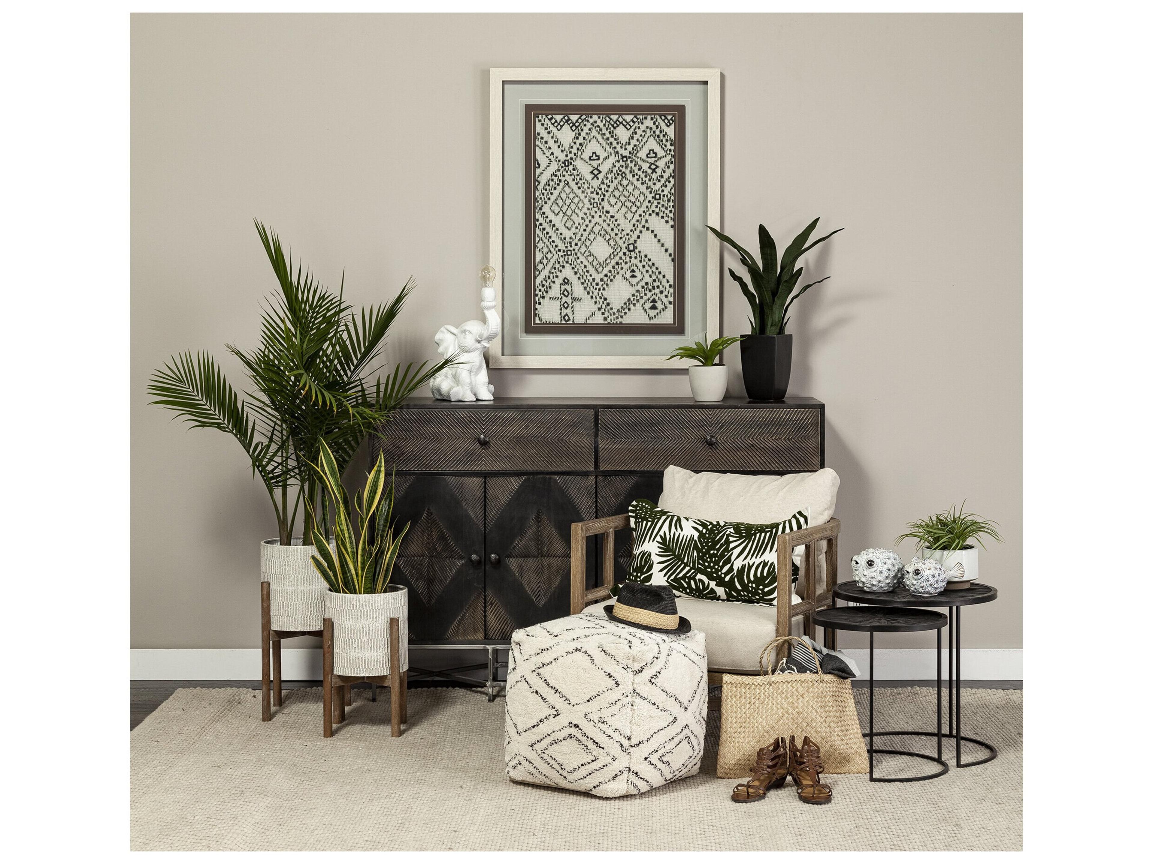 Mercana Spike II (Large) 10L x 6W Off-White Ceramic Puffer Fish