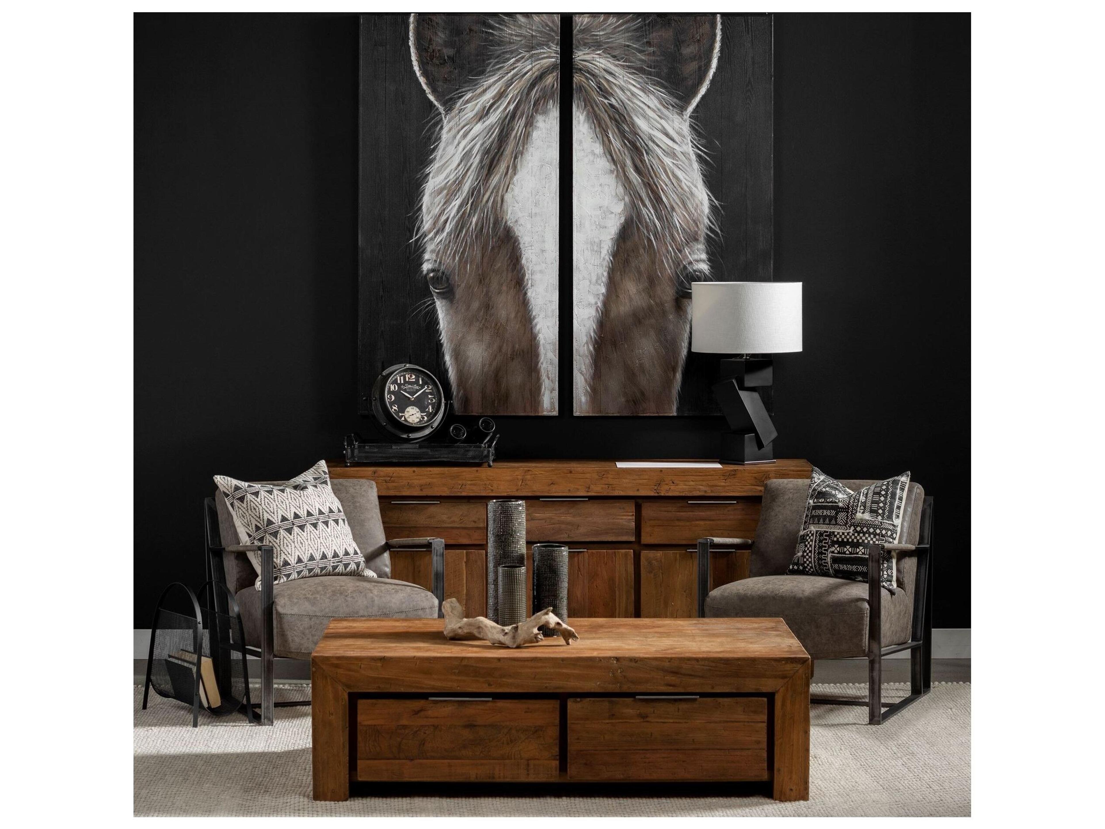 Mercana Kona II Medium Black/Gold Ceramic Vase