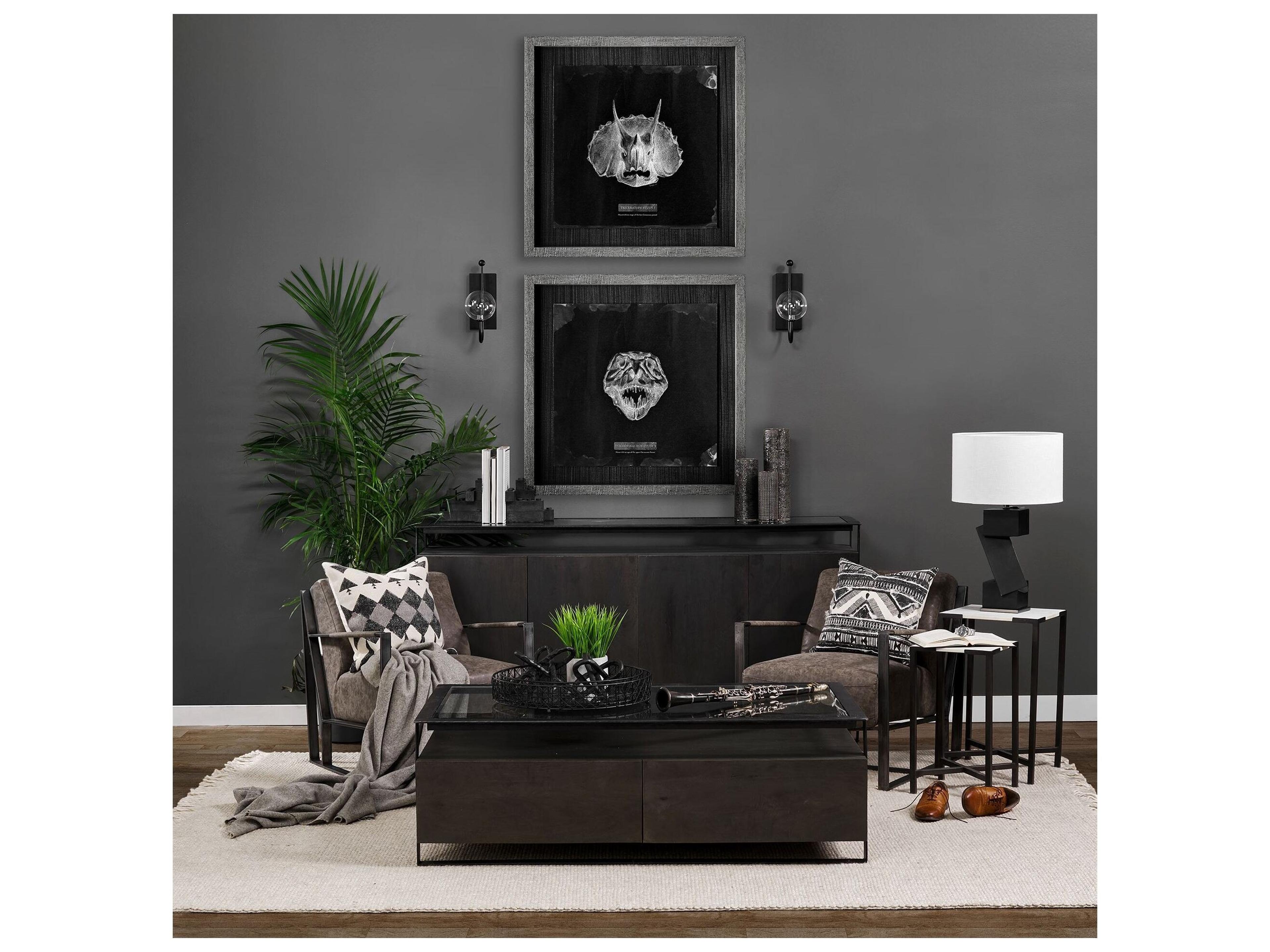 Mercana Kona II Medium Black/Gold Ceramic Vase