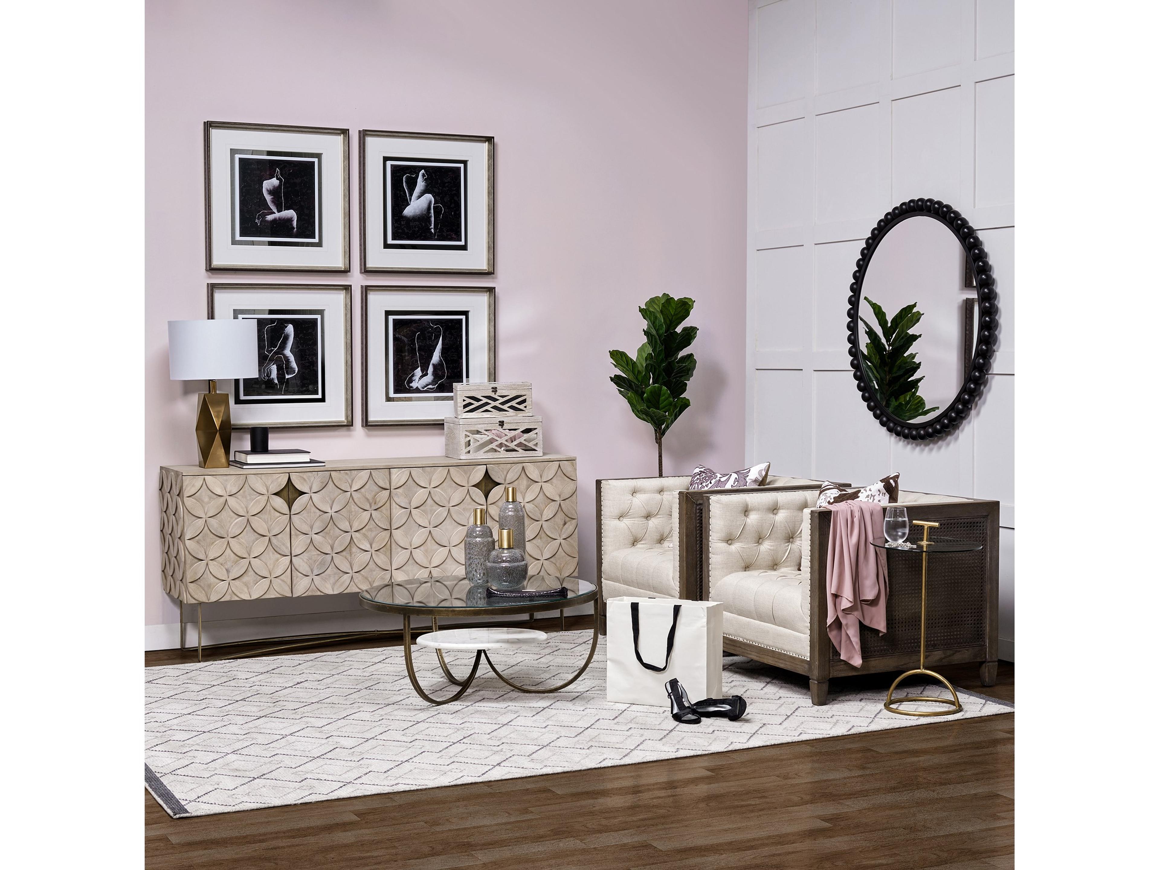 Mercana Toba III Large Brown/Gold Spotted Gourd Style Vase