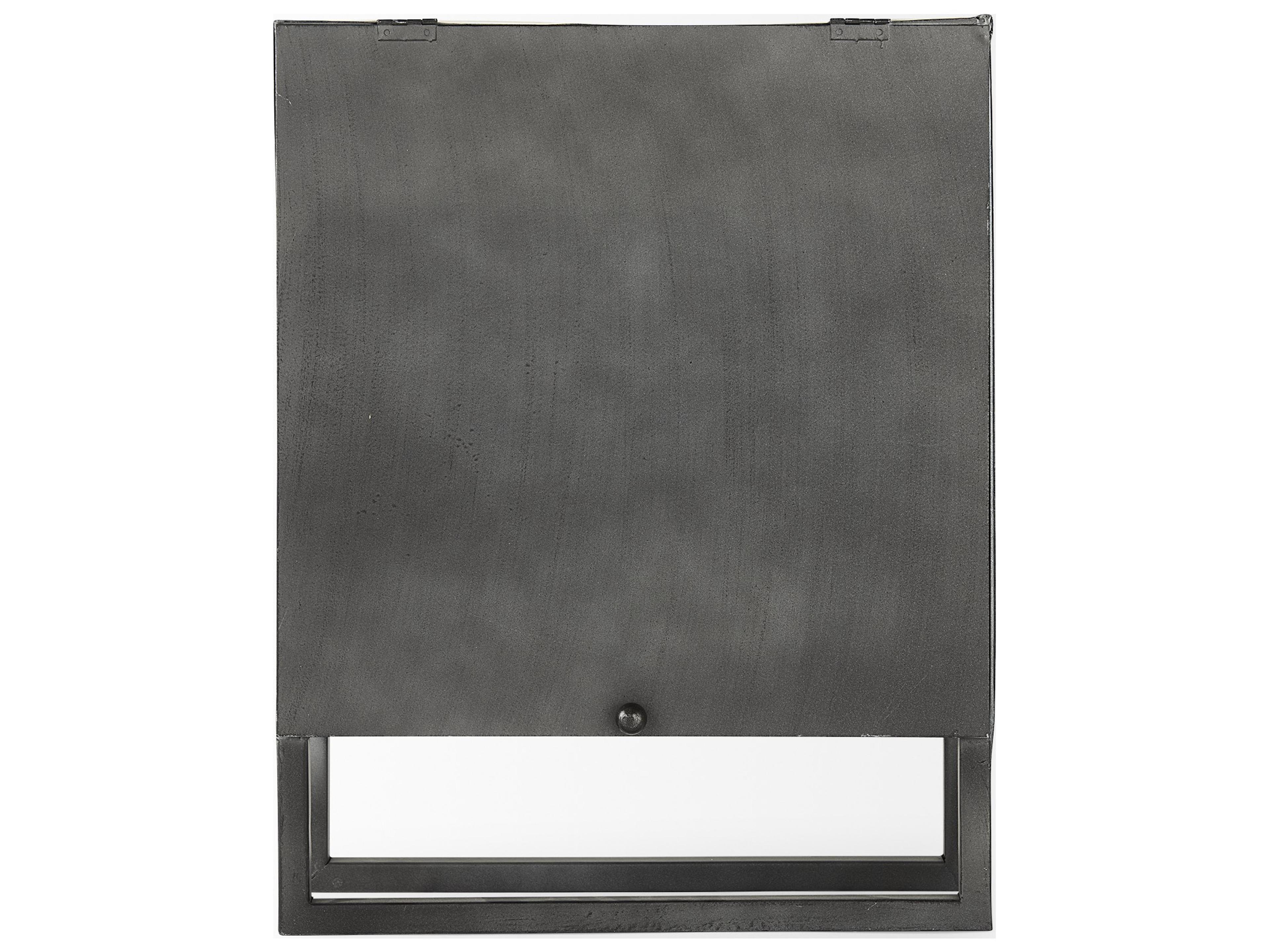 Mercana Felix Gray Metal Square Table Clock