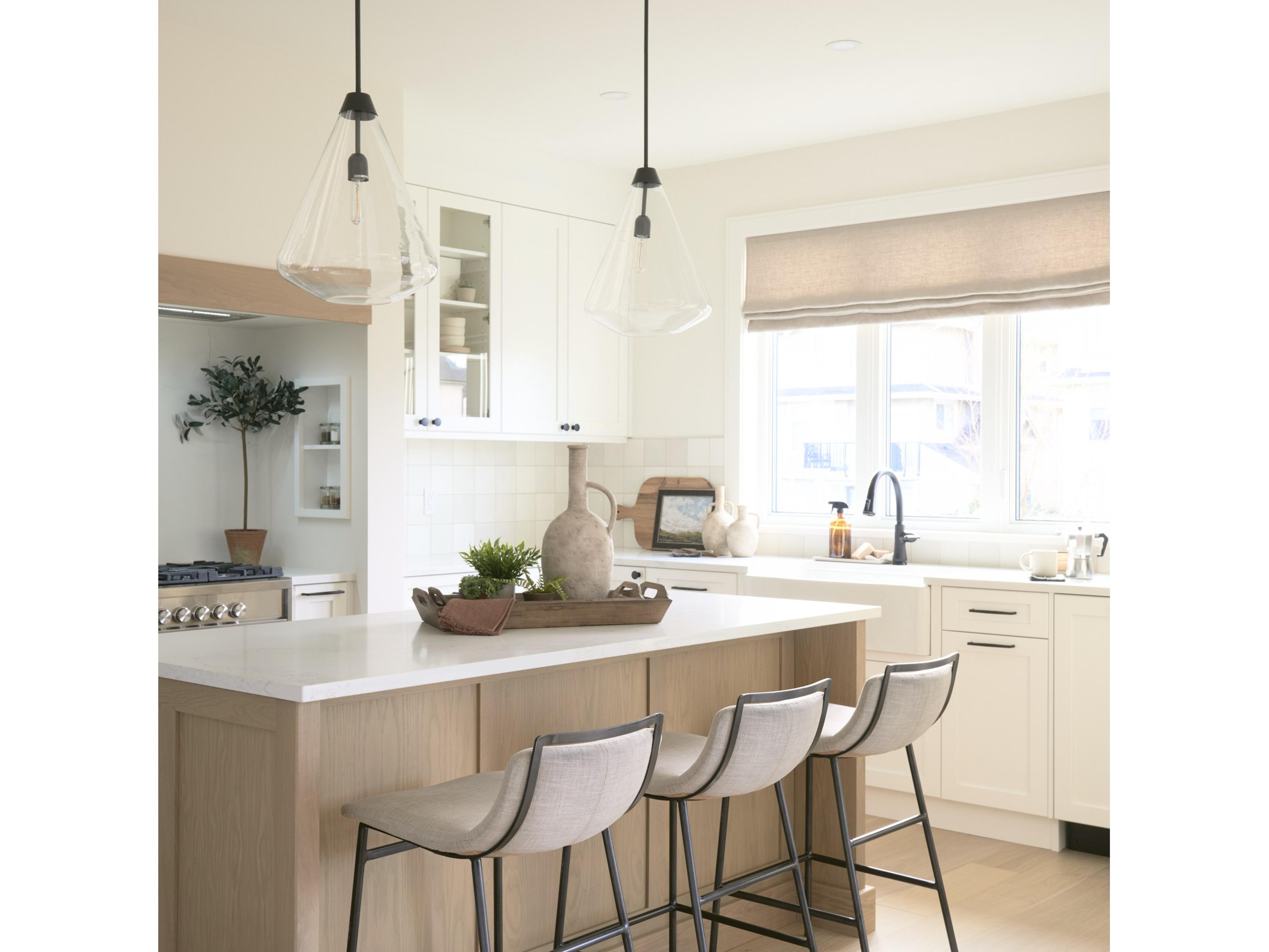 Mercana Kavalan 37.5" Total Height Beige Upholstered Seat Gray Metal Frame Bar Stool