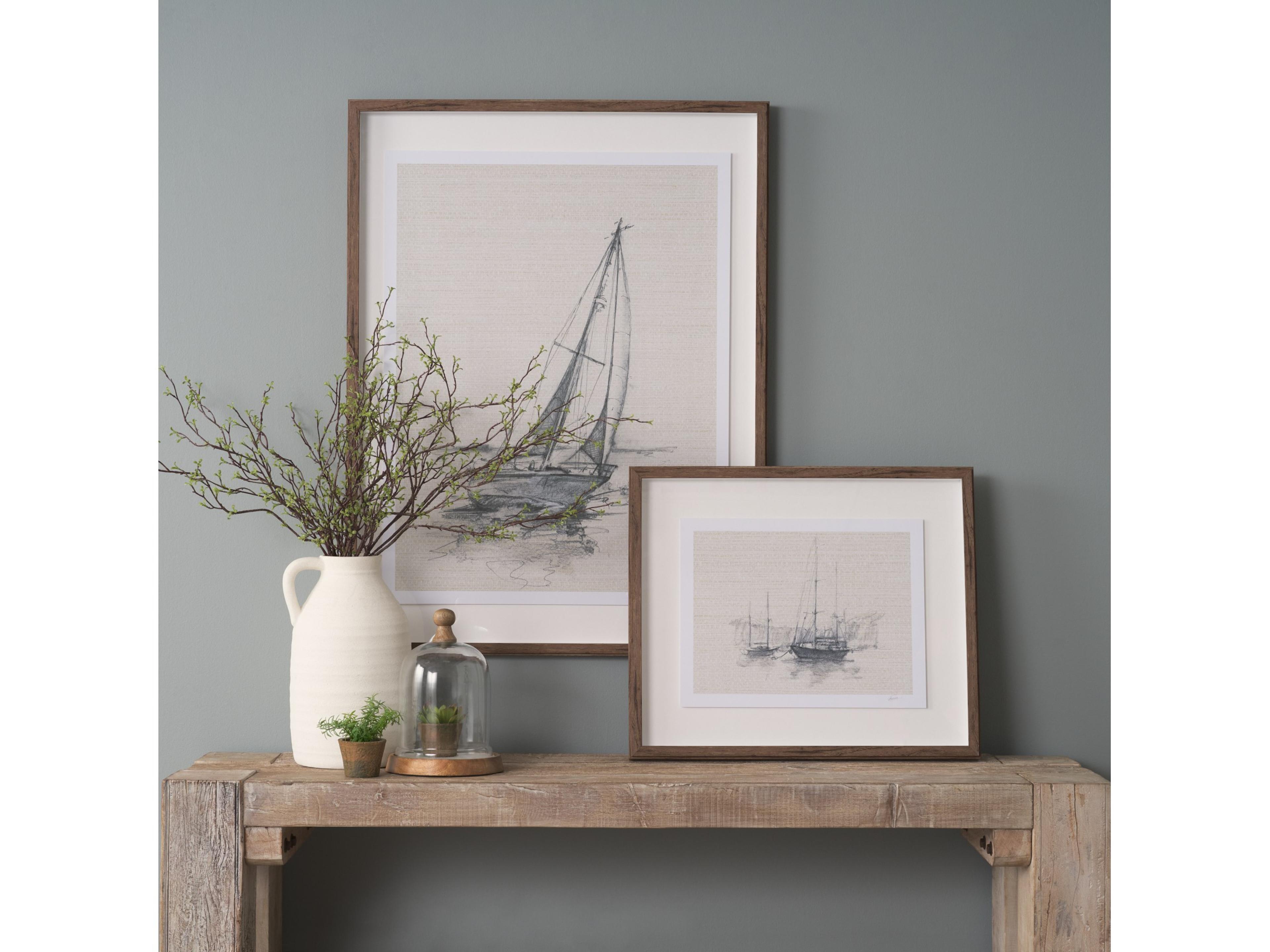 Mercana Campana I Small Wooden/White Marble Base Glass Cloche