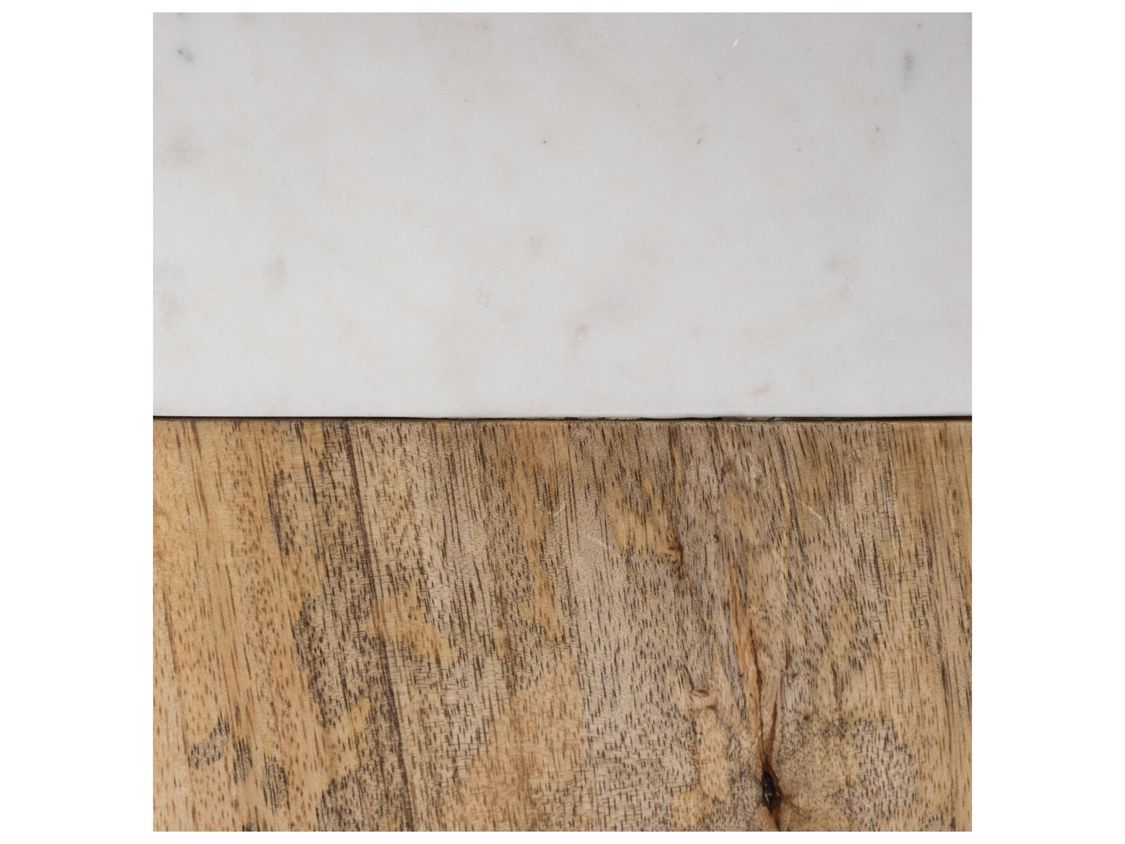 Mercana Woodrow (22.3"H) Light Brown Wood w/ White Accent Table Lamp