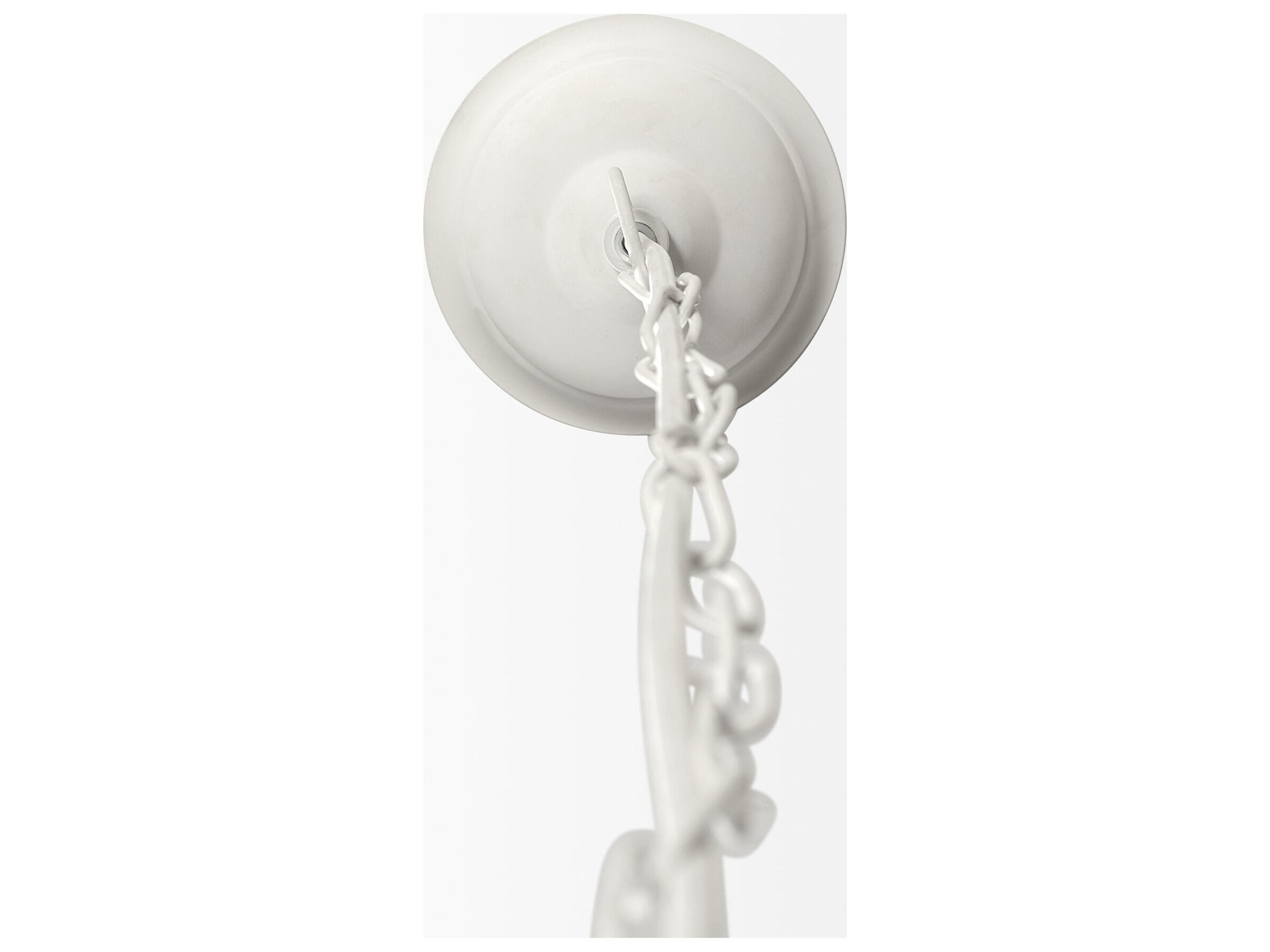 Mercana Theta 15.5x14.5 White-Washed Wood Beaded Pendant Light