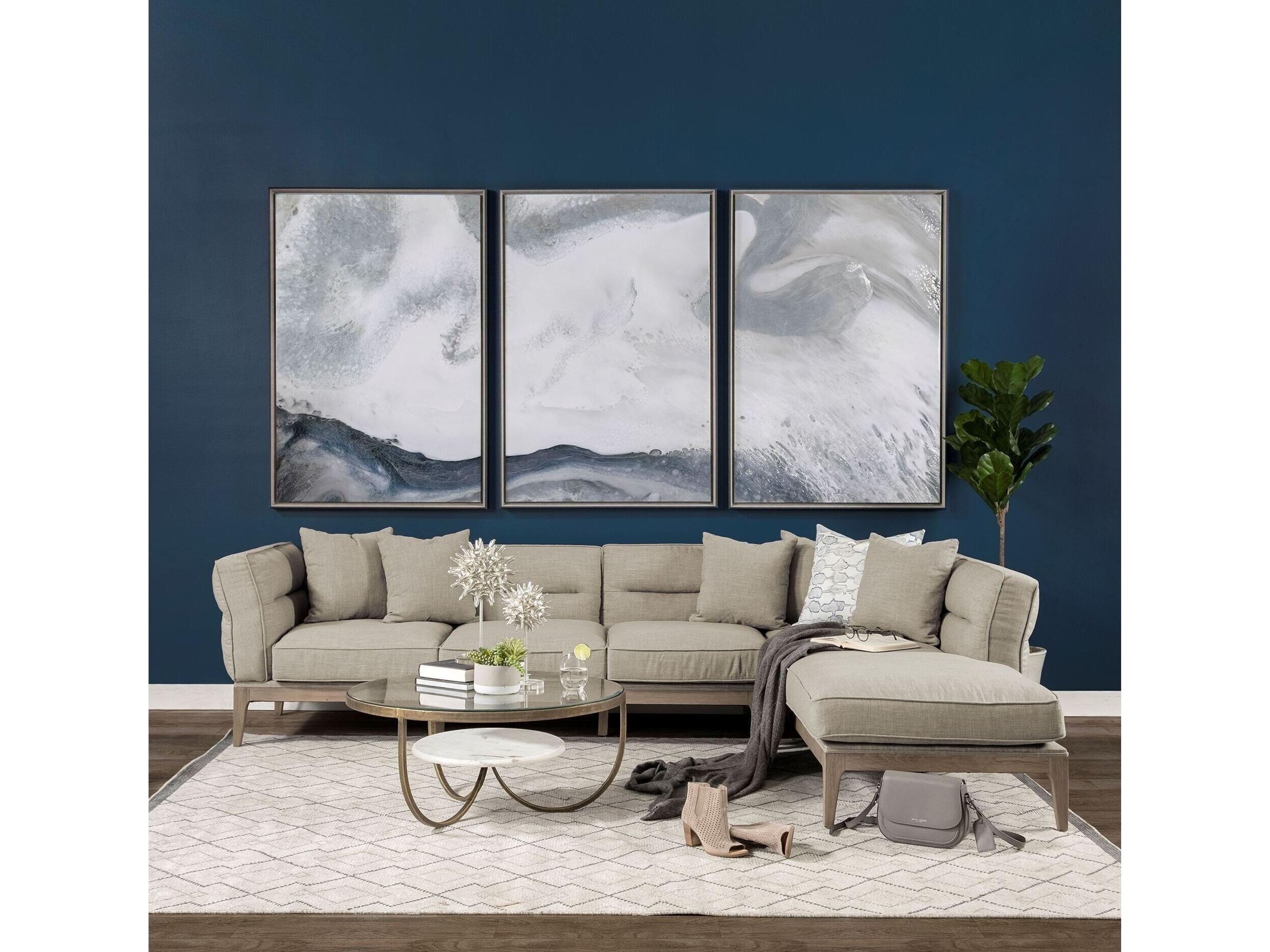 Mercana Denali III Beige Upholstered Wooden Frame Sectional