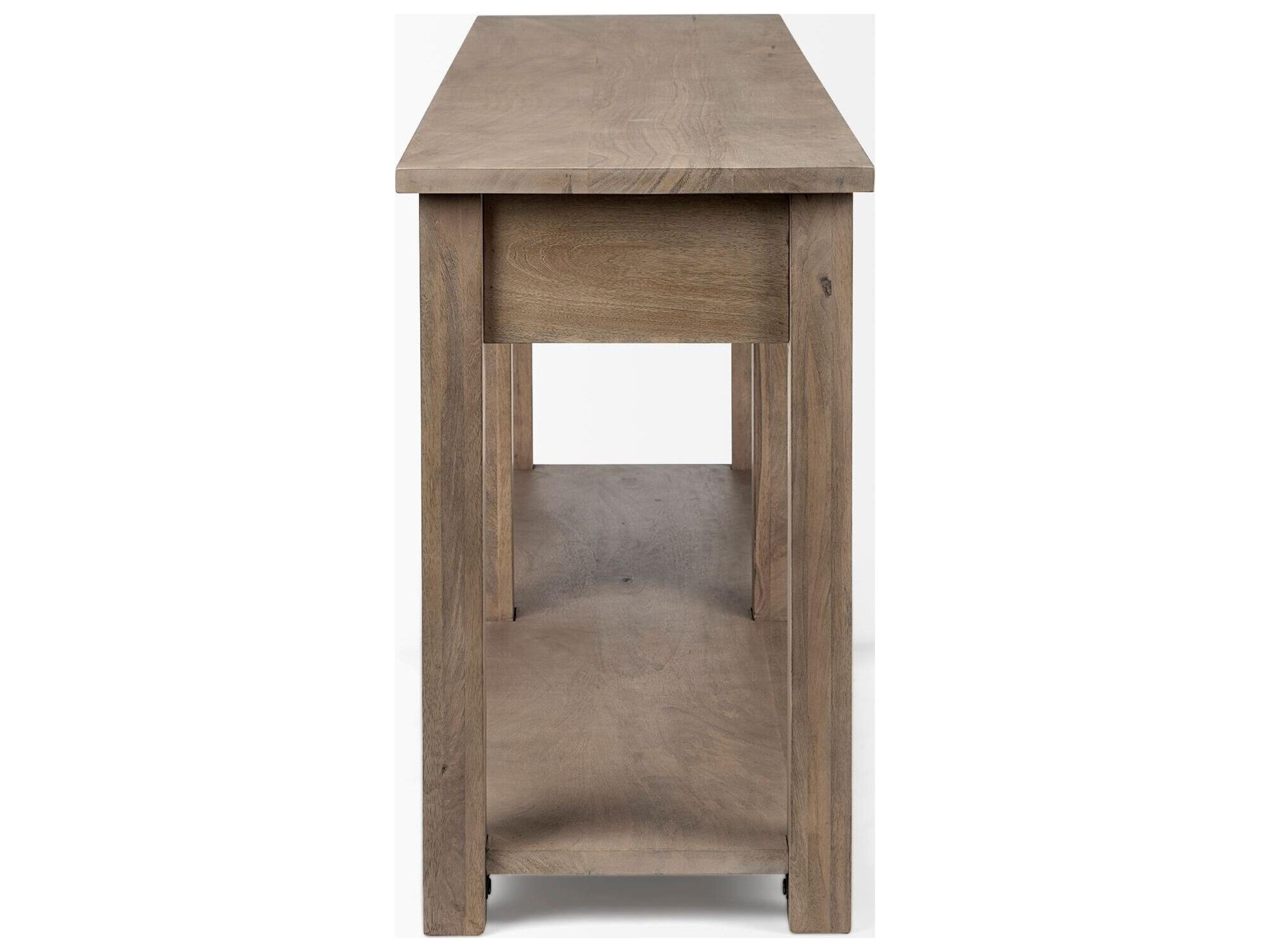 Mercana Harrelson III 72L x 18W Brown Wood 4 Drawer Console Table