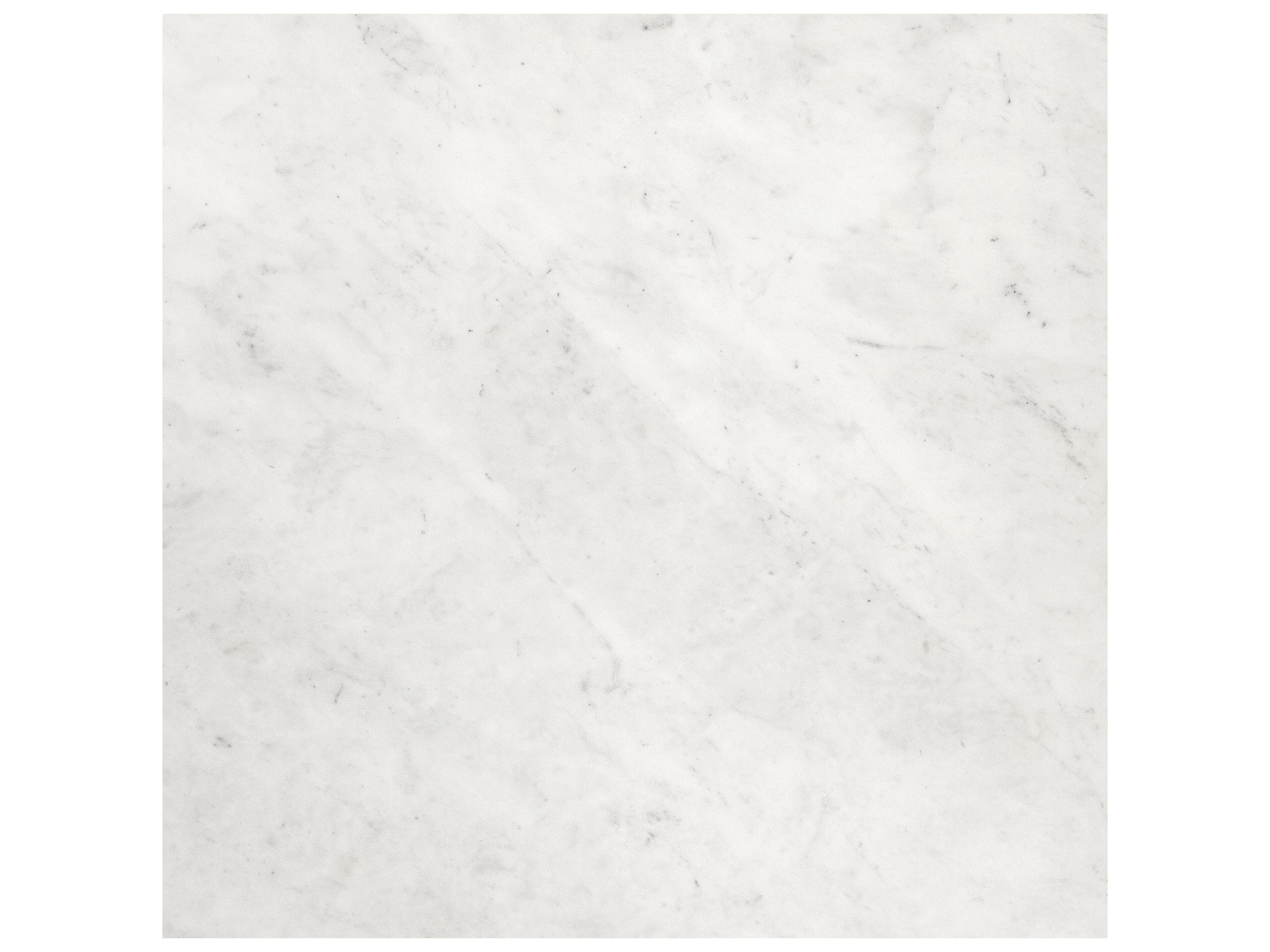 Mercana Reinhold 49" Round White Marble Top Gold Metal Base Coffee Table