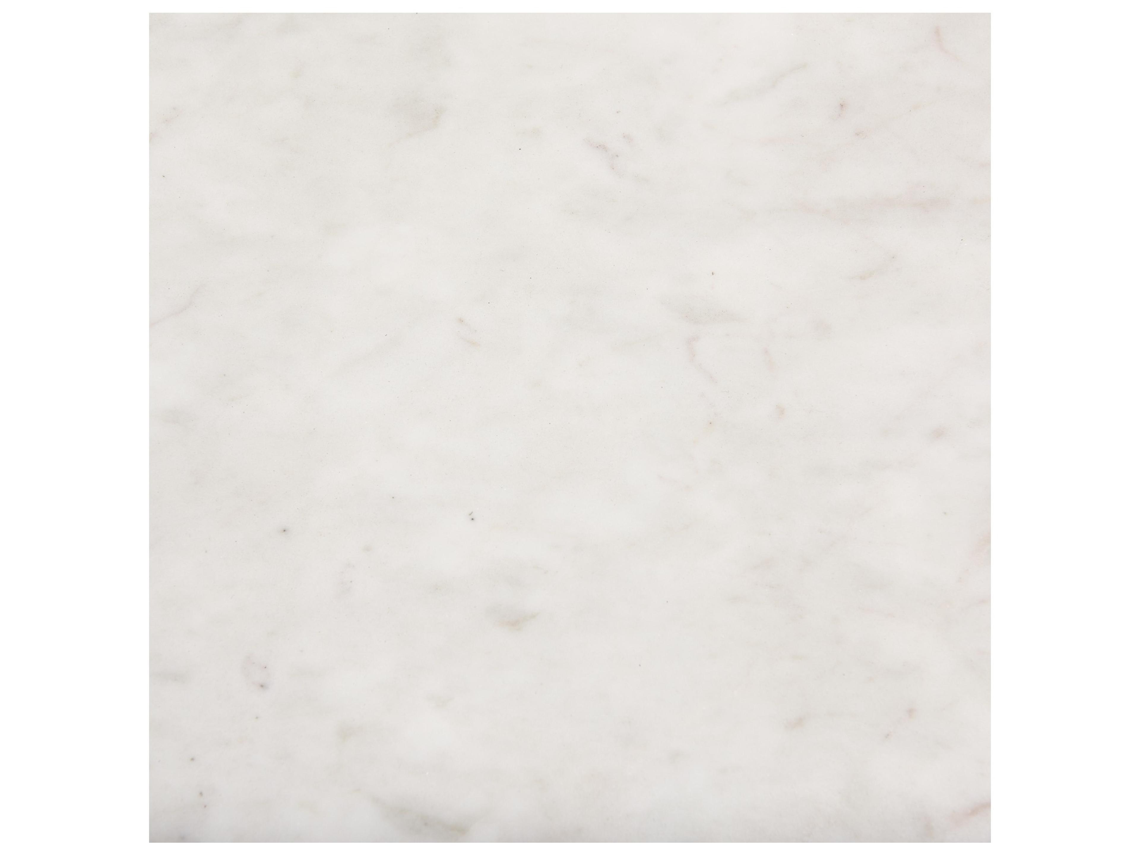 Mercana Lucas III (Set of 2) 15L x 15W; 12L x 12W White Marble W/Black Iron Frame Accent Tables