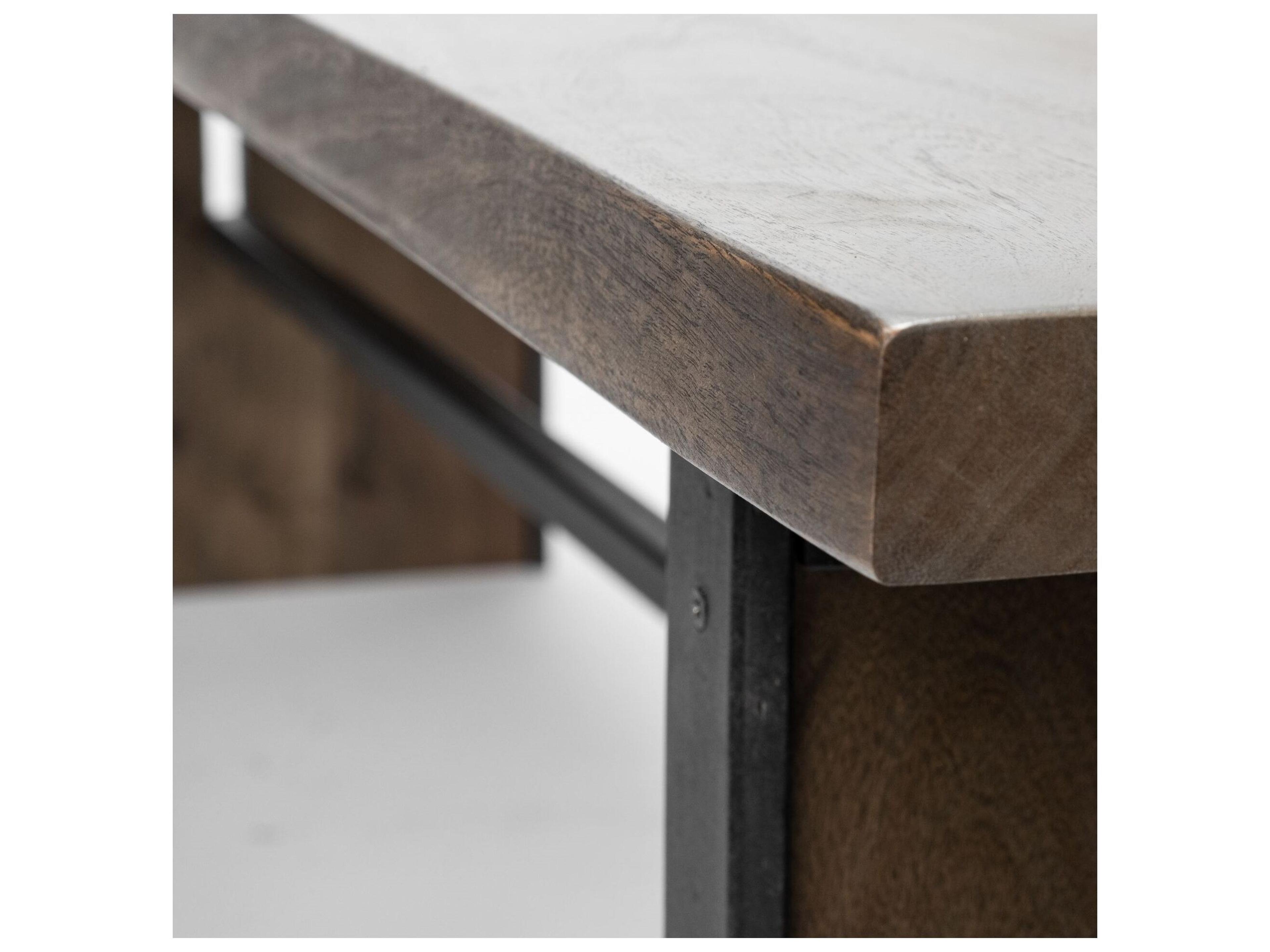 Mercana Ledger I 70L x 17W Brown Live-Edge Wooden Dining Bench