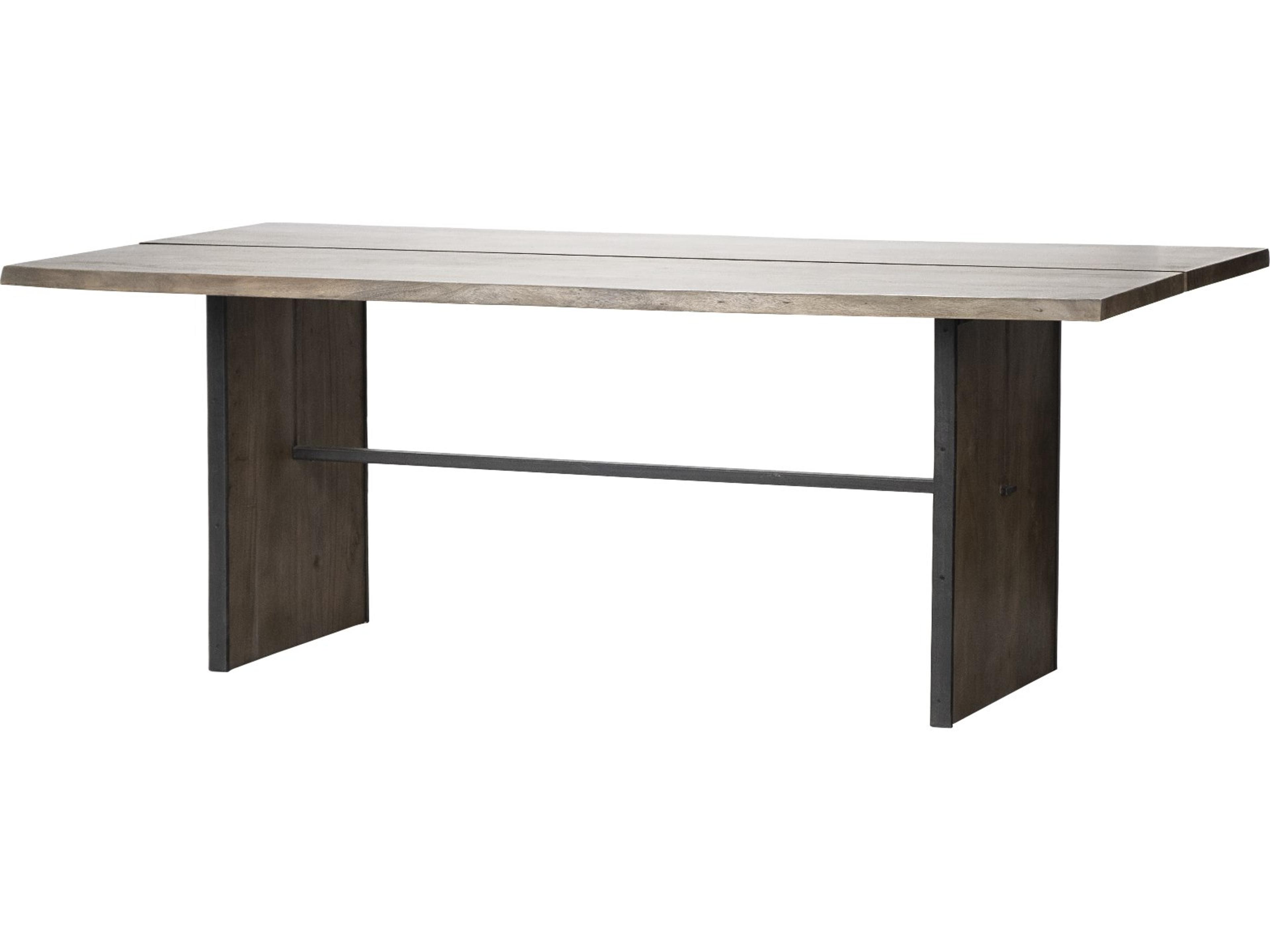 Ledger III 84x38 Brown Solid Wood Top & Base Dining Table