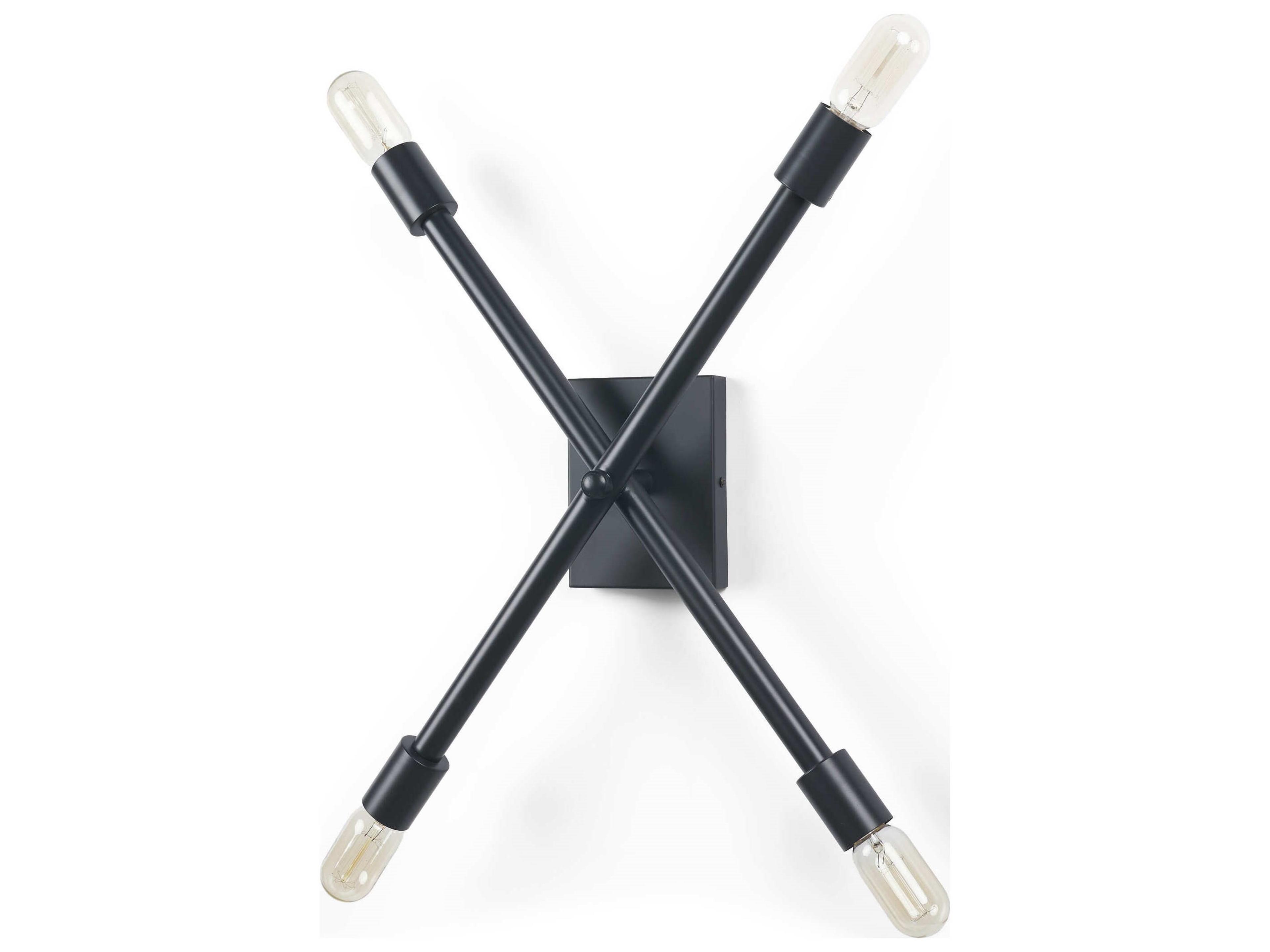 Mercana Xendi 4x25 Black Toned Metal Sputnik Wall Sconce