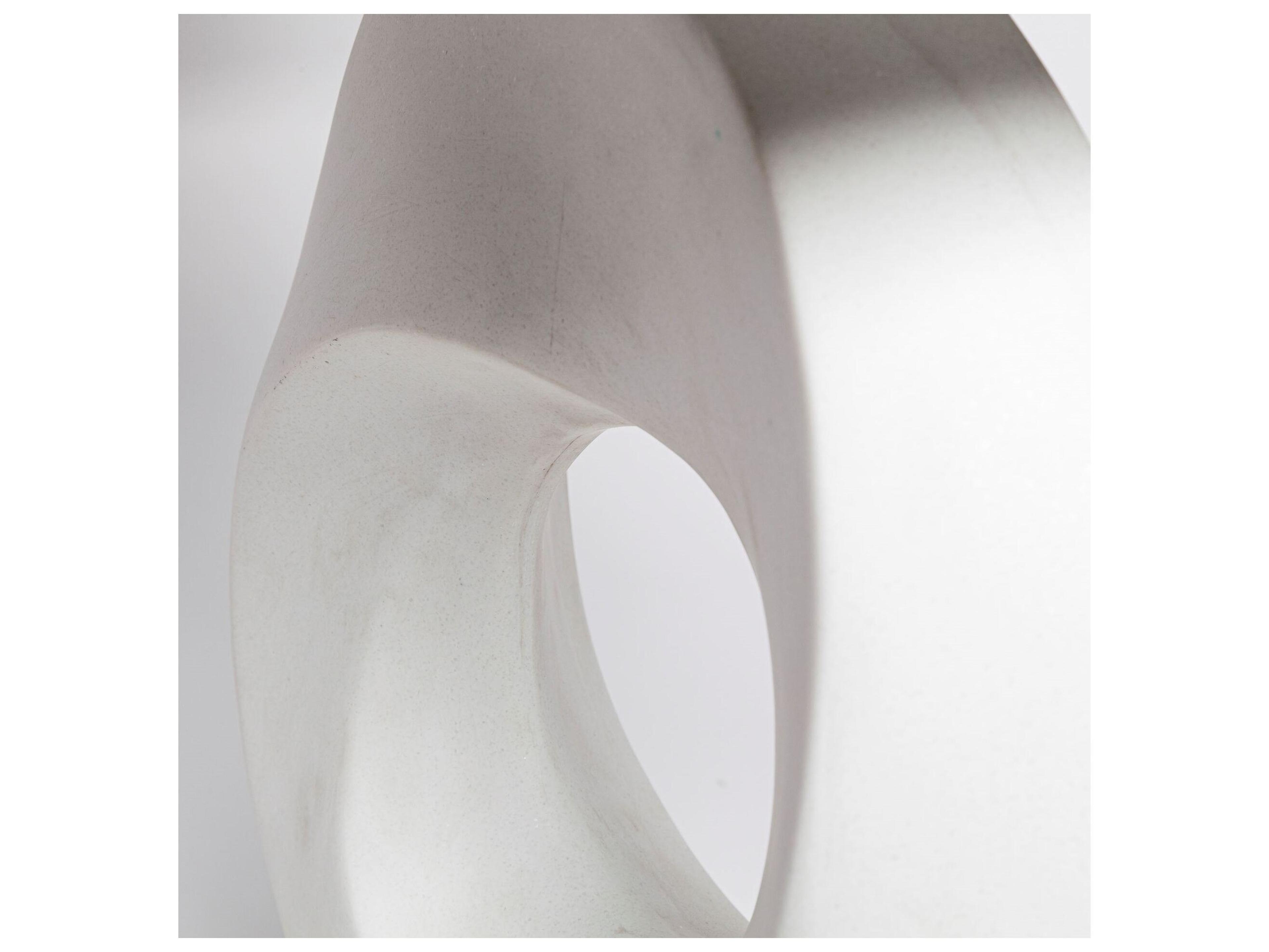 Mercana Celtica (26.8"H) White Resin Ring-Shaped Base Table Lamp