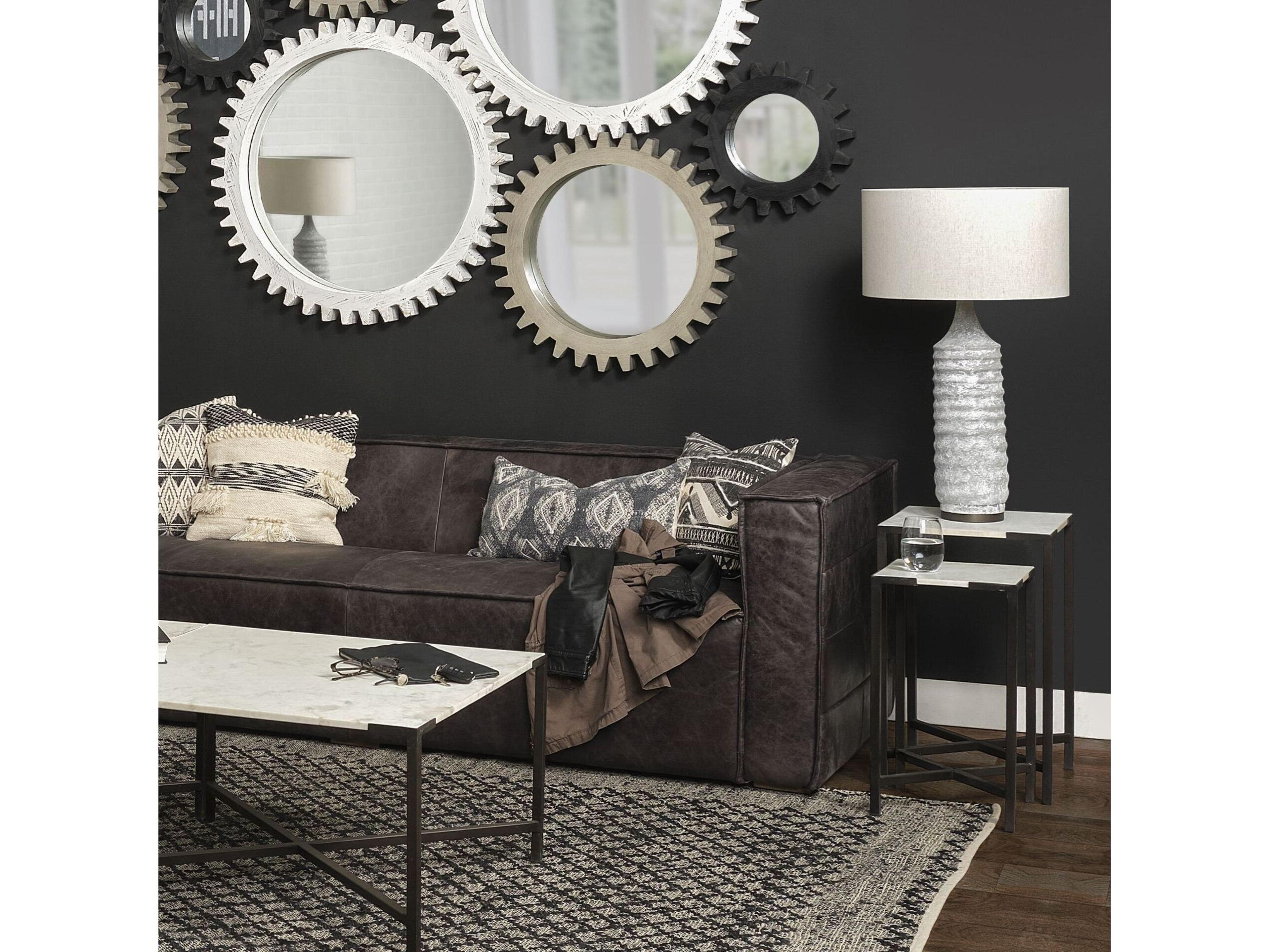 Mercana Harlan (30.5"H) Beige-Toned Fabric Shade Gray Concrete Base Table Lamp