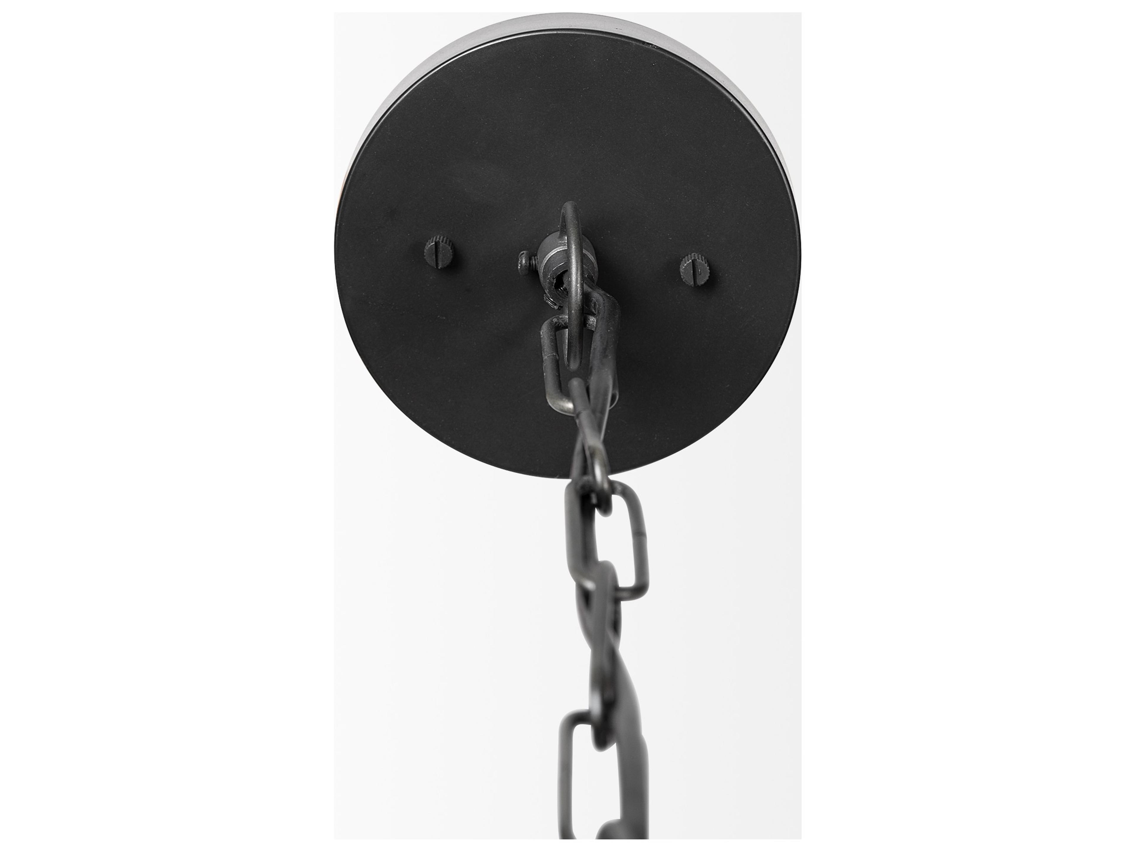 Mercana Minerva 19x22 Metallic Gray Hammered Detail Pendant Light