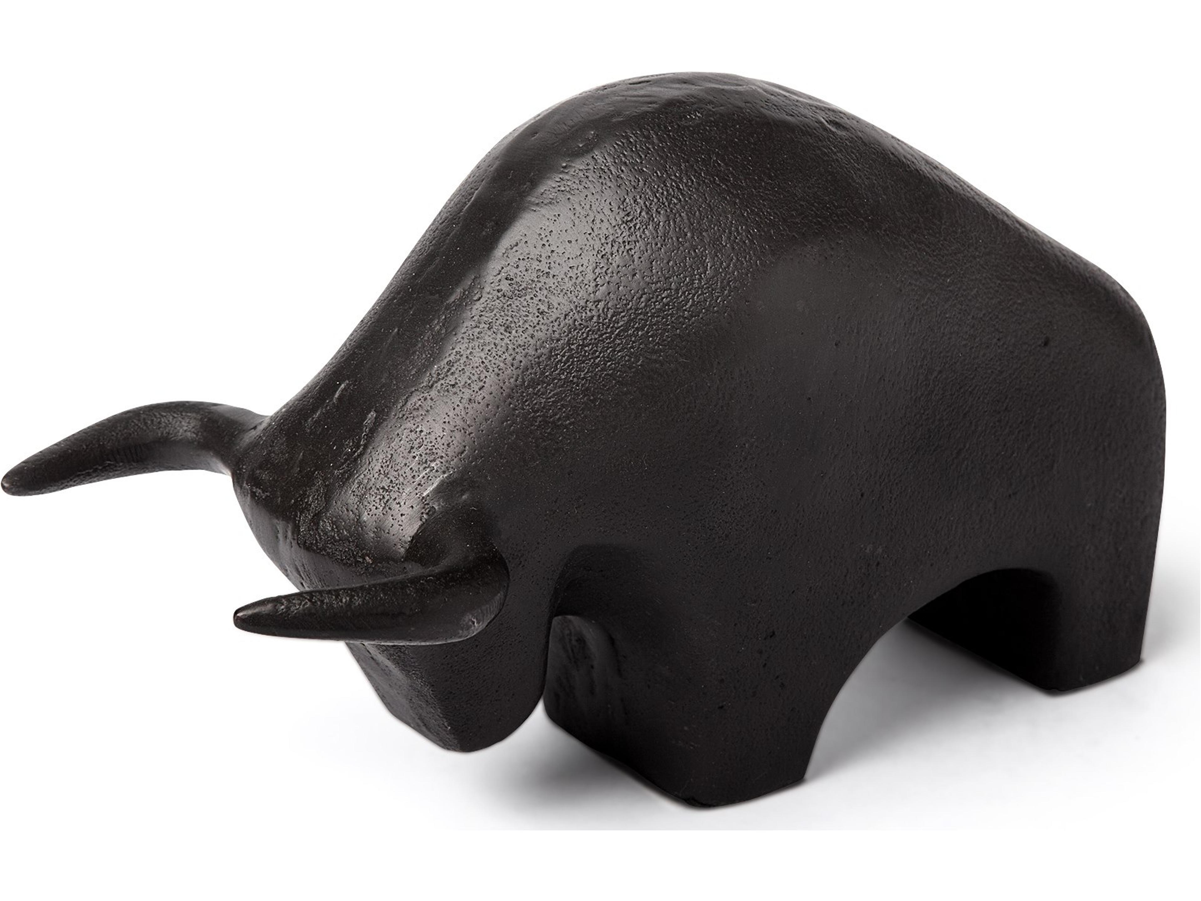 Tauro II 9L x 4W Black Cast Aluminum Raging Bull