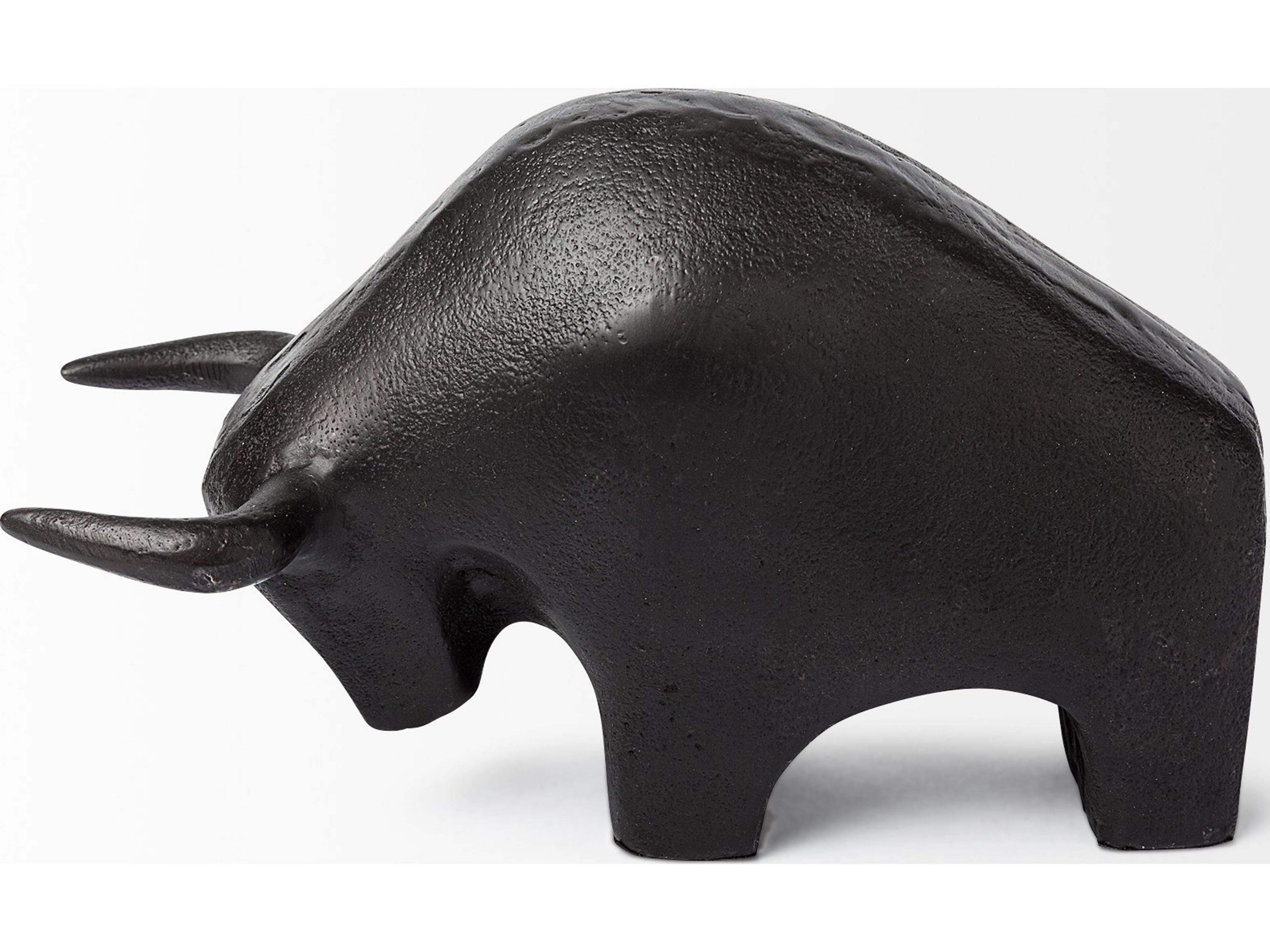 Mercana Tauro II 9L x 4W Black Cast Aluminum Raging Bull