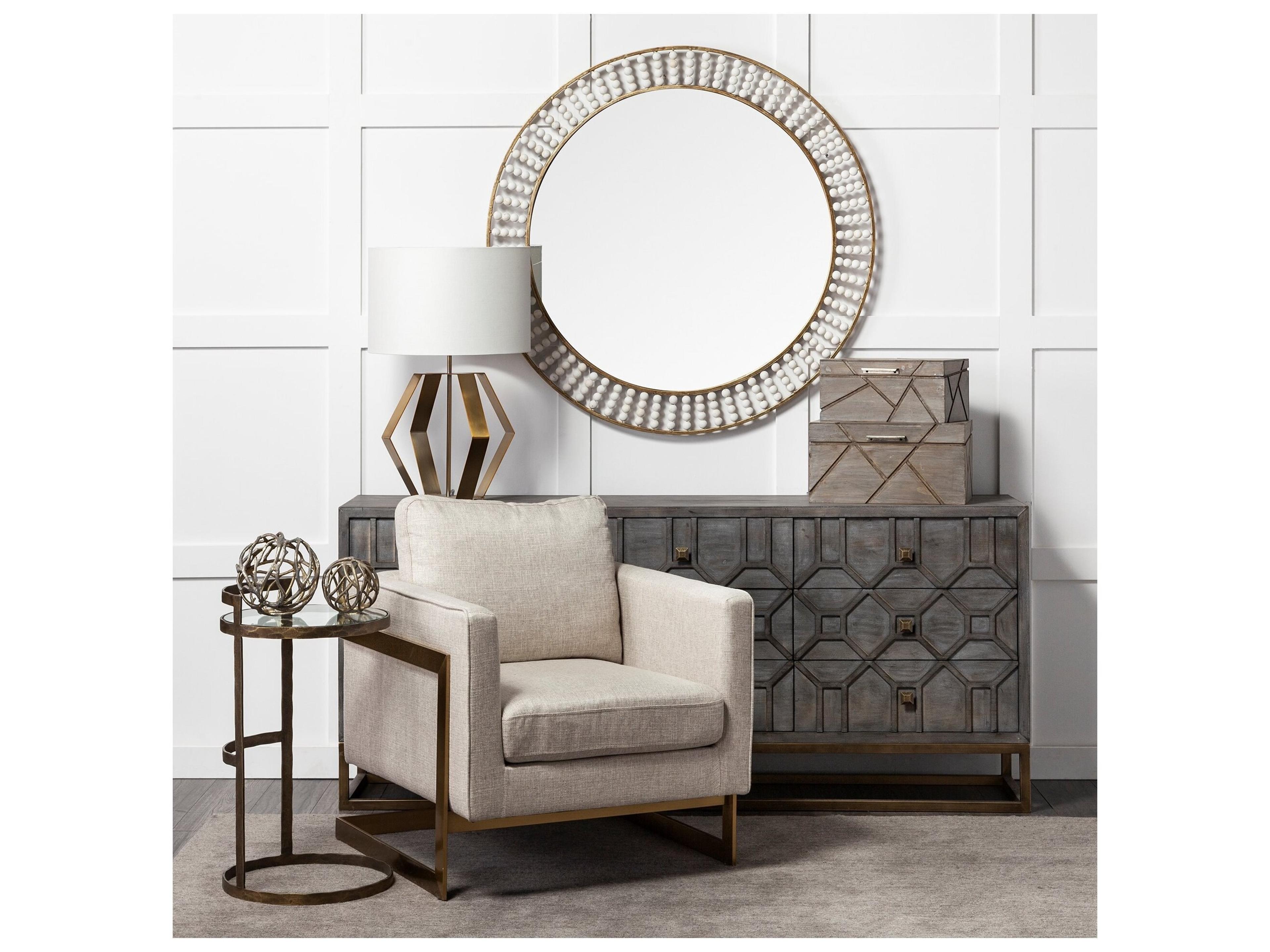 Mercana Sphaira Noir I Small 5L x 5W Gold Cast Aluminum Decorative Tree Branch Orb