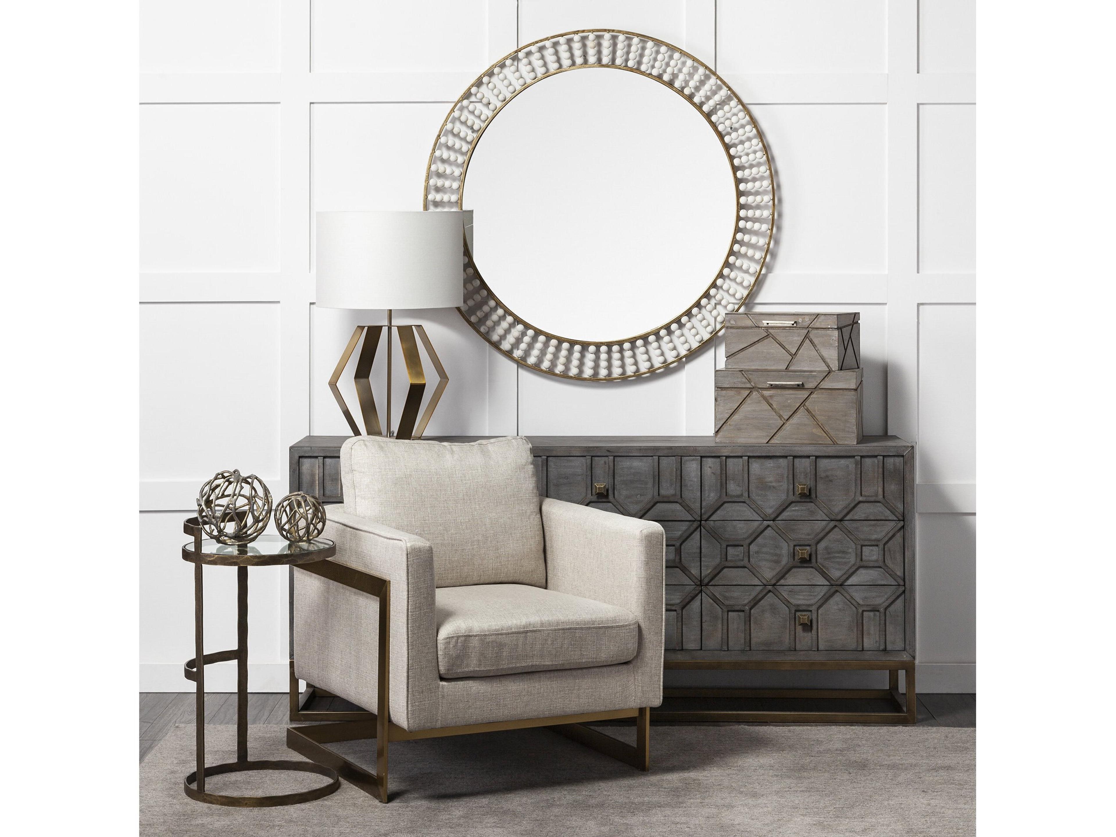 Mercana Sphaira Noir II Large 7L x 7W Gold Cast Aluminum Decorative Tree Branch Orb