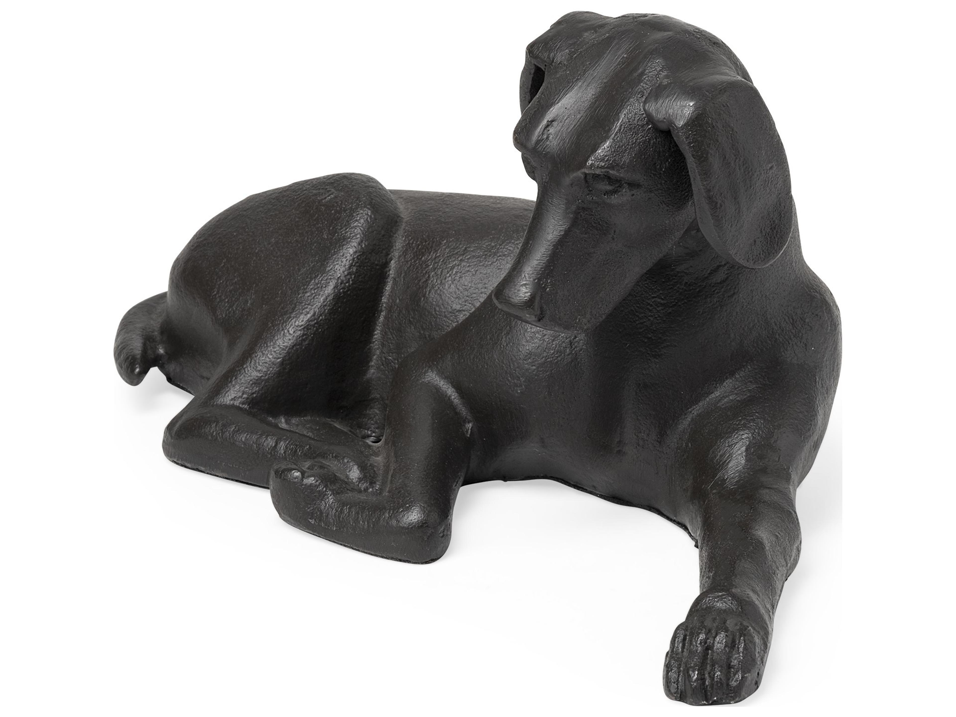 Czar 11L x 7W Black Metal Labrador Retriever