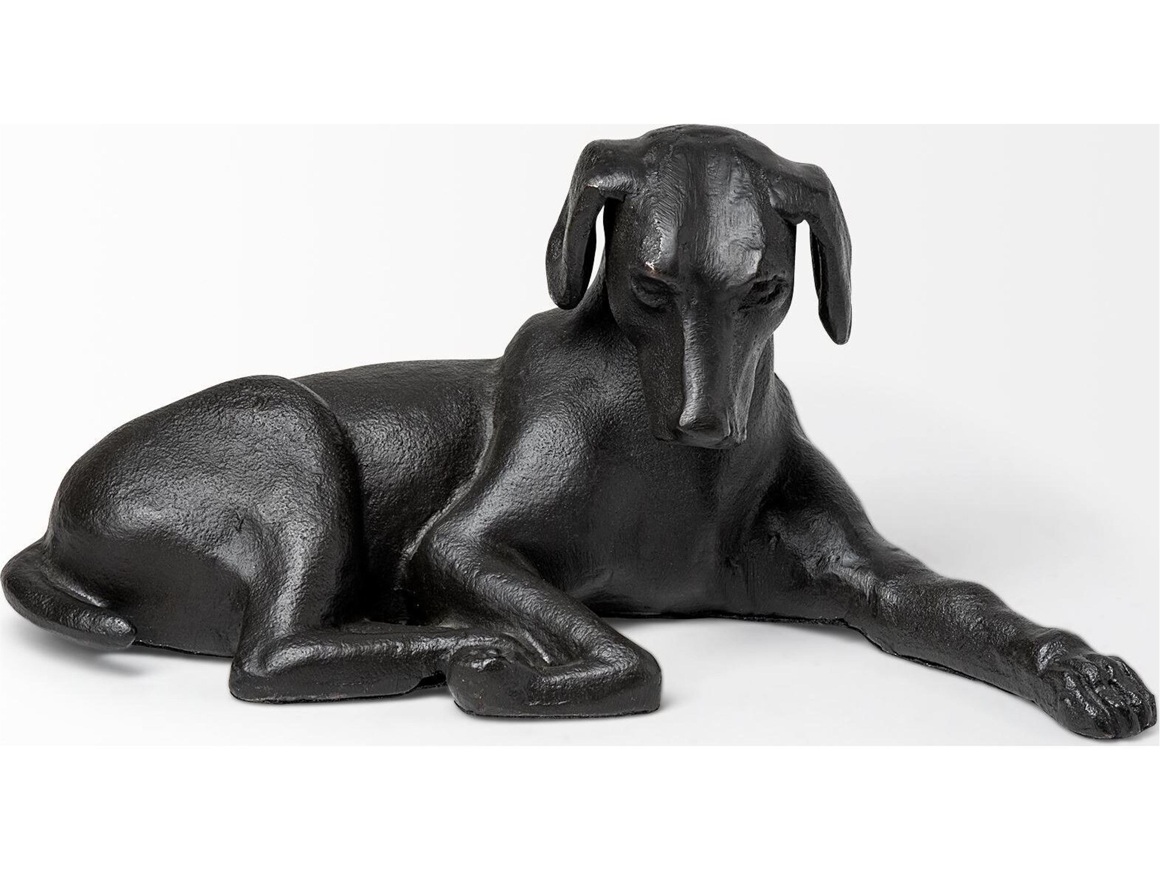 Mercana Czar 11L x 7W Black Metal Labrador Retriever