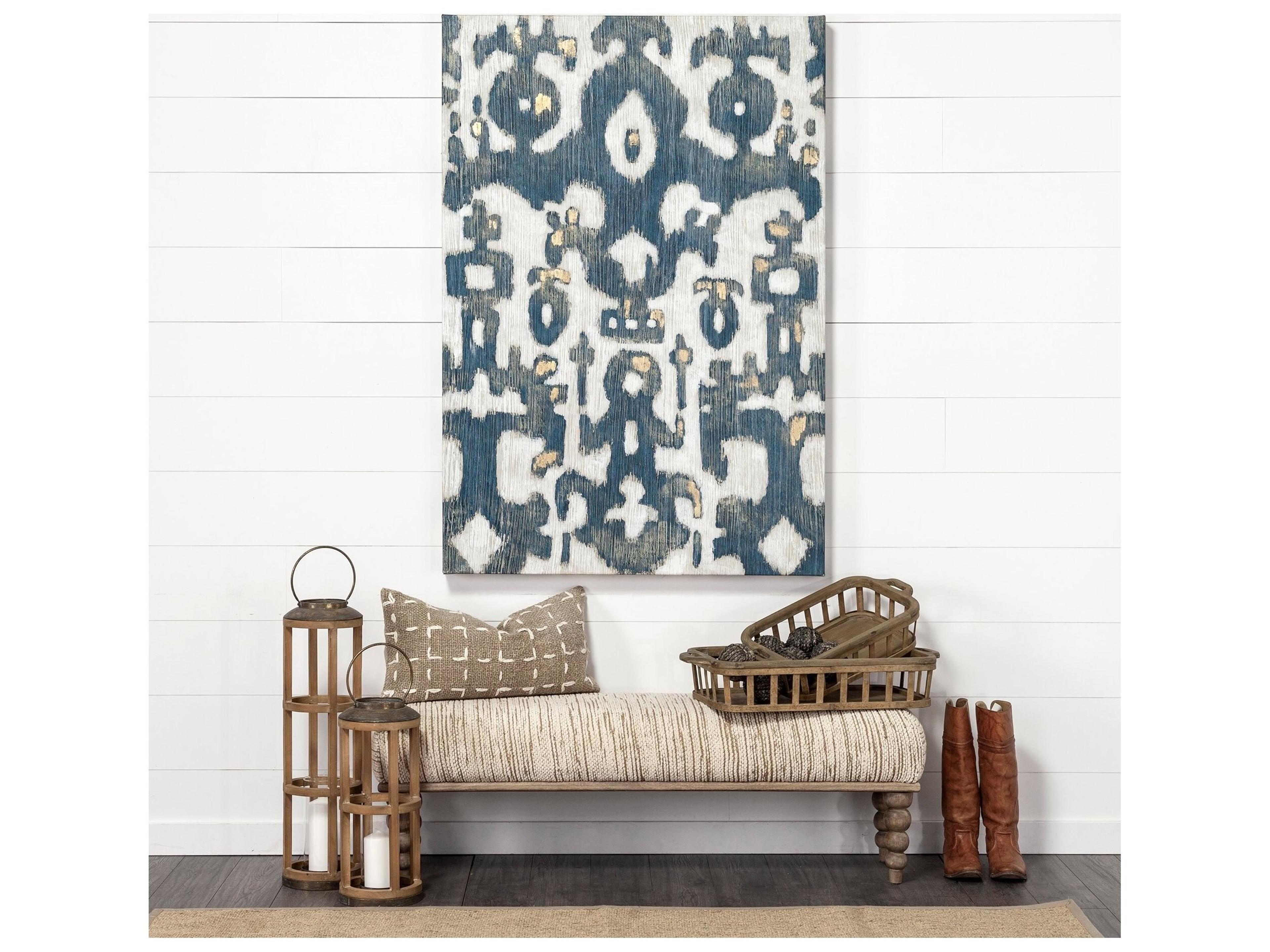 Mercana Andy I Large Natural Wood Cylindrical Lantern