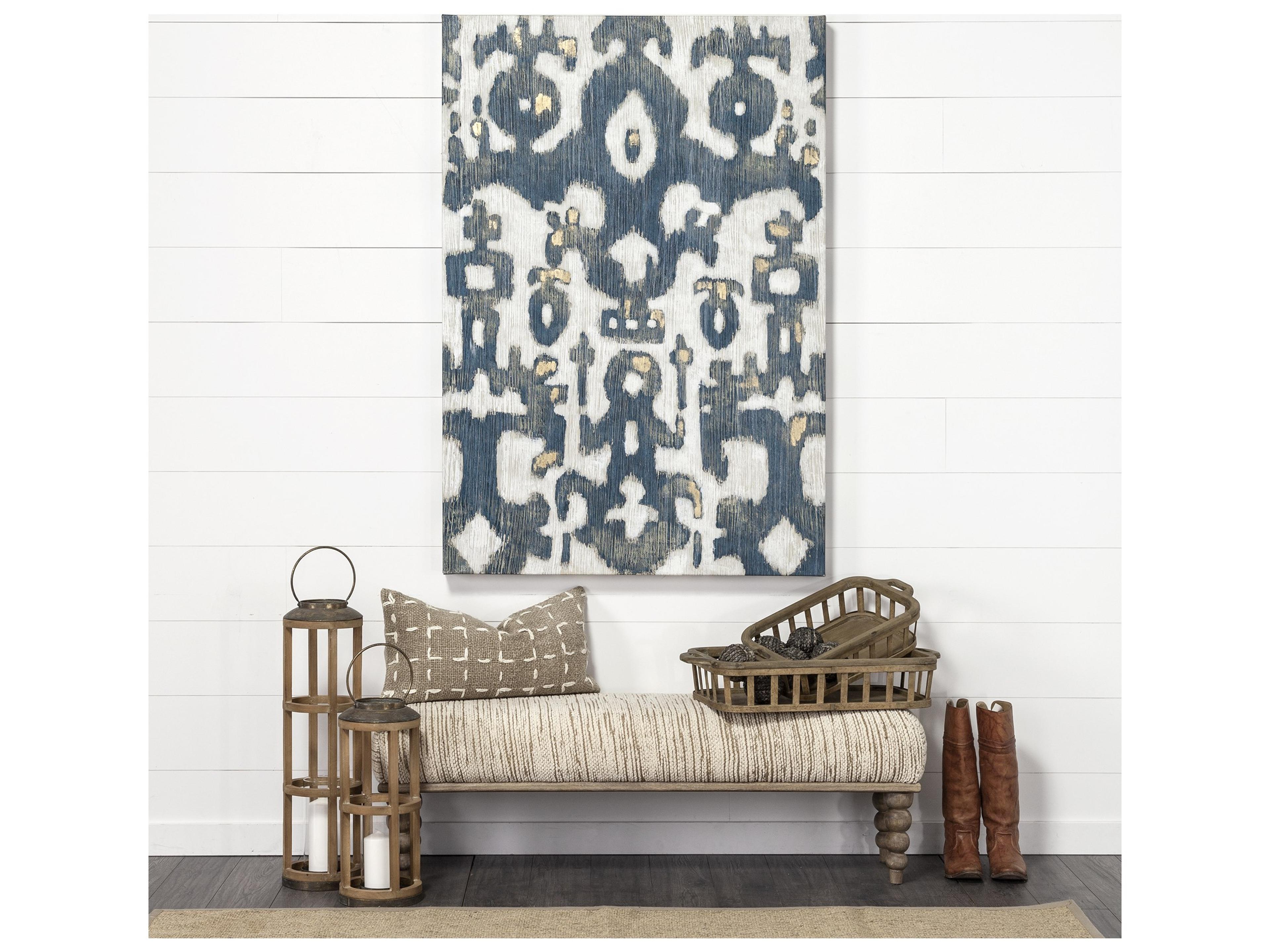 Mercana Andy II Small Natural Wood Cylindrical Lantern