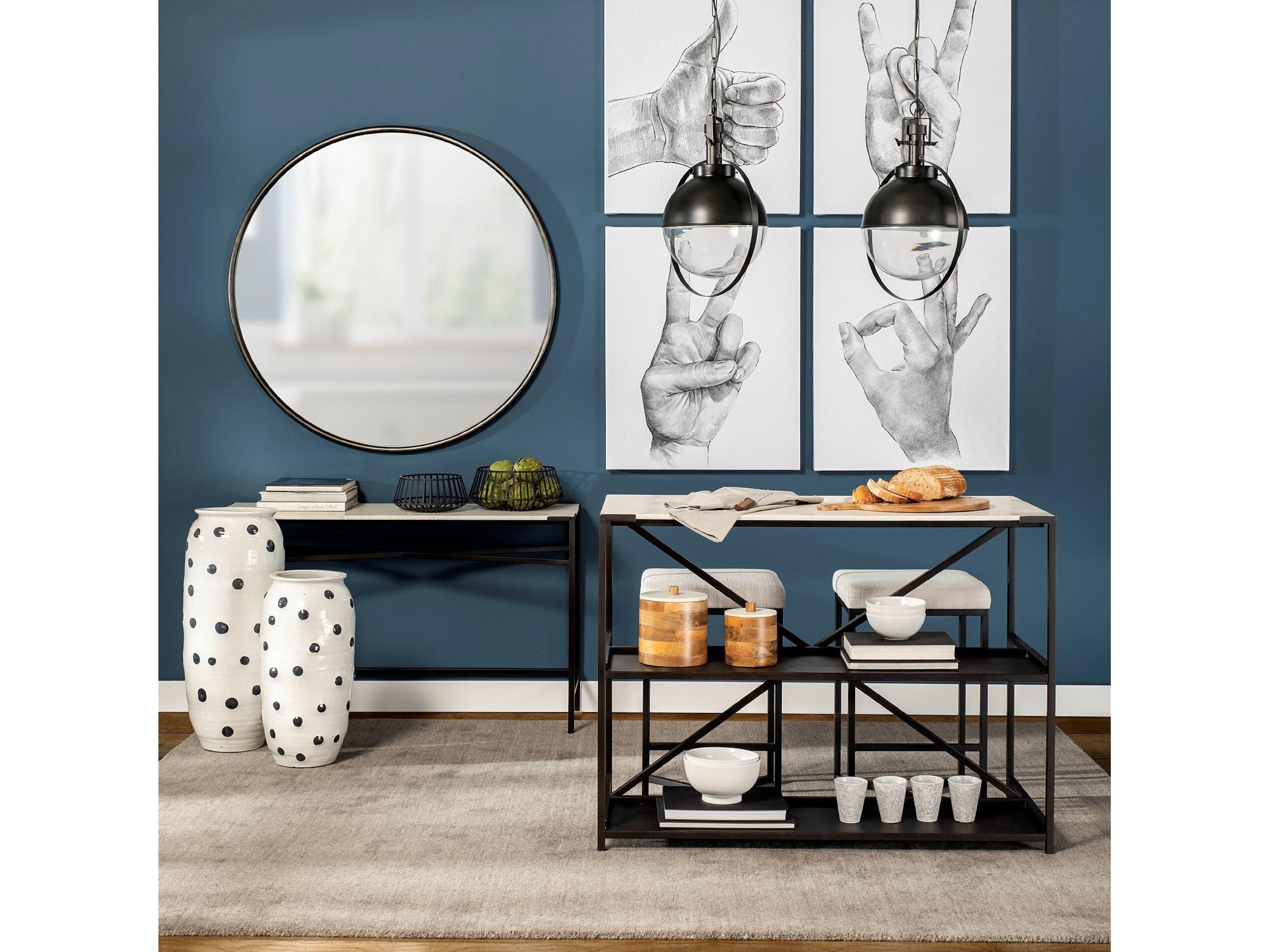 Mercana Frodo 29.75" Seat Height White Fabric Seat Black Metal Base Stool