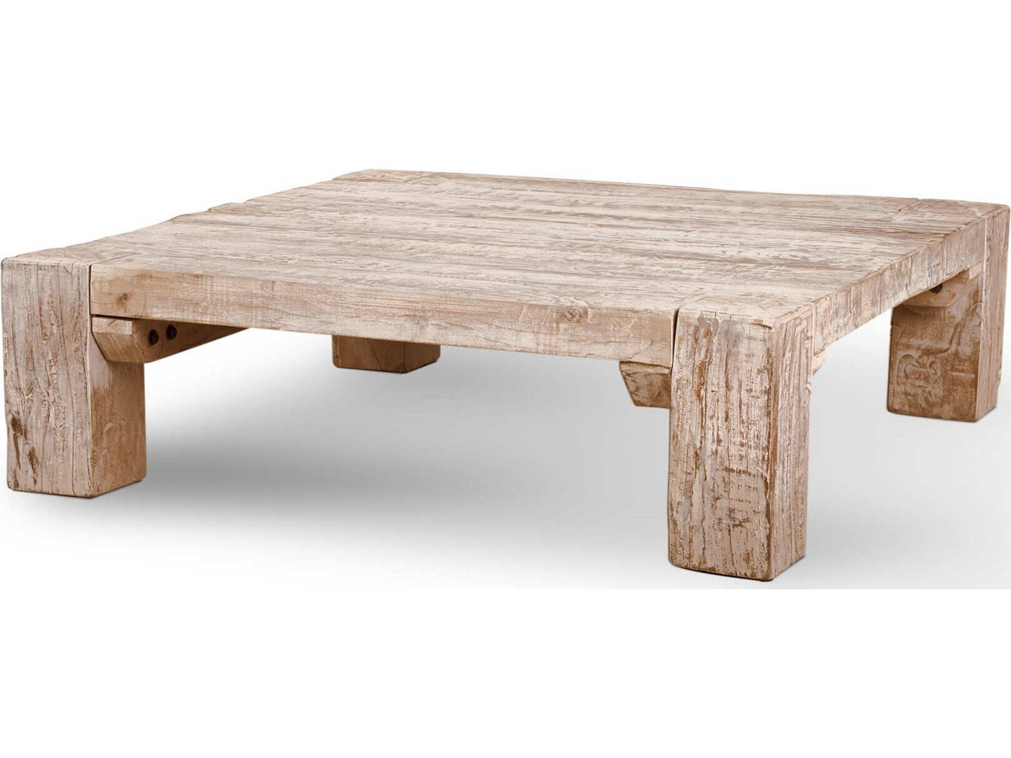 McArthur 48x48 Square Reclaimed Solid Wood Coffee Table