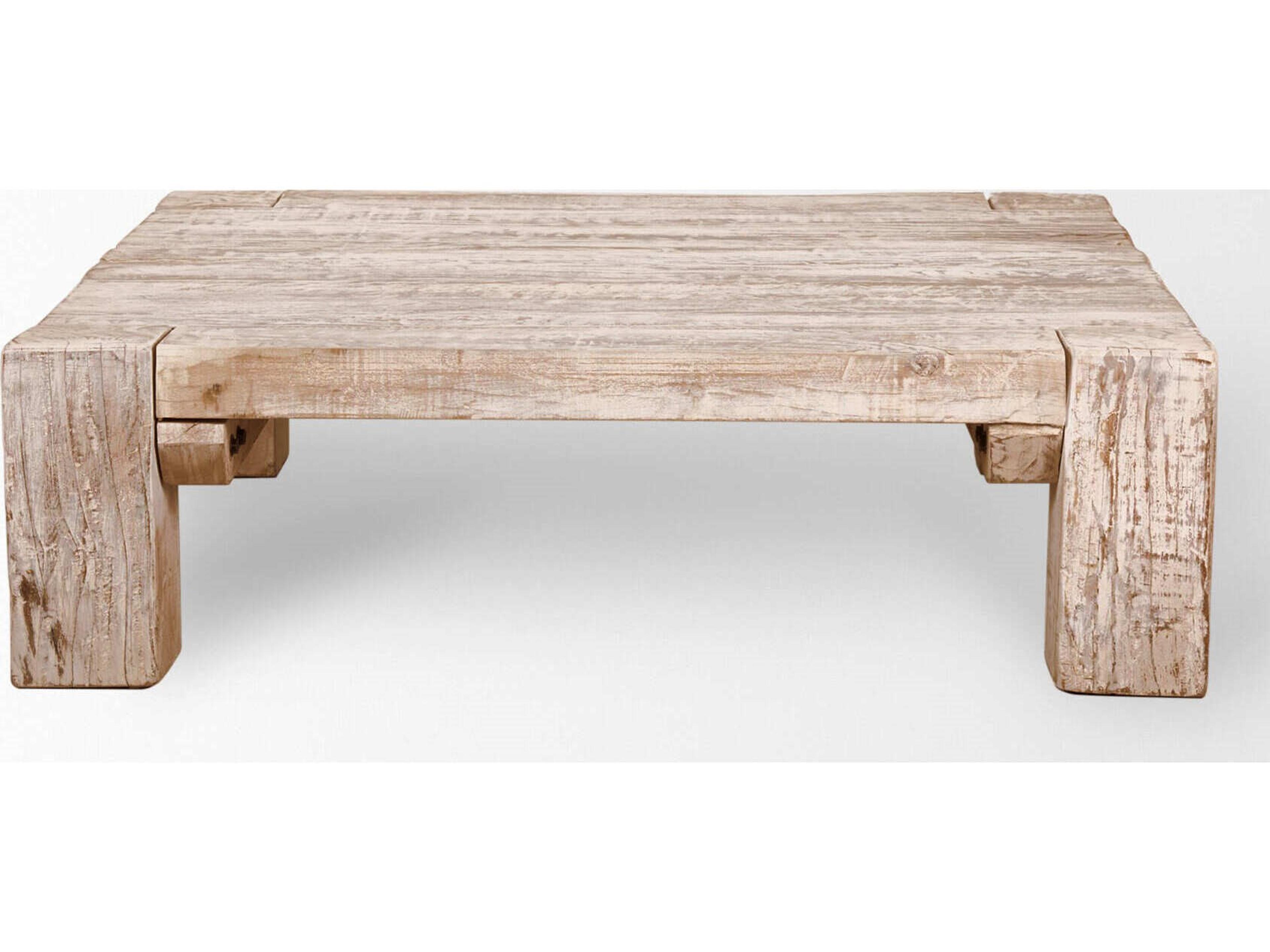 Mercana McArthur 48x48 Square Reclaimed Solid Wood Coffee Table