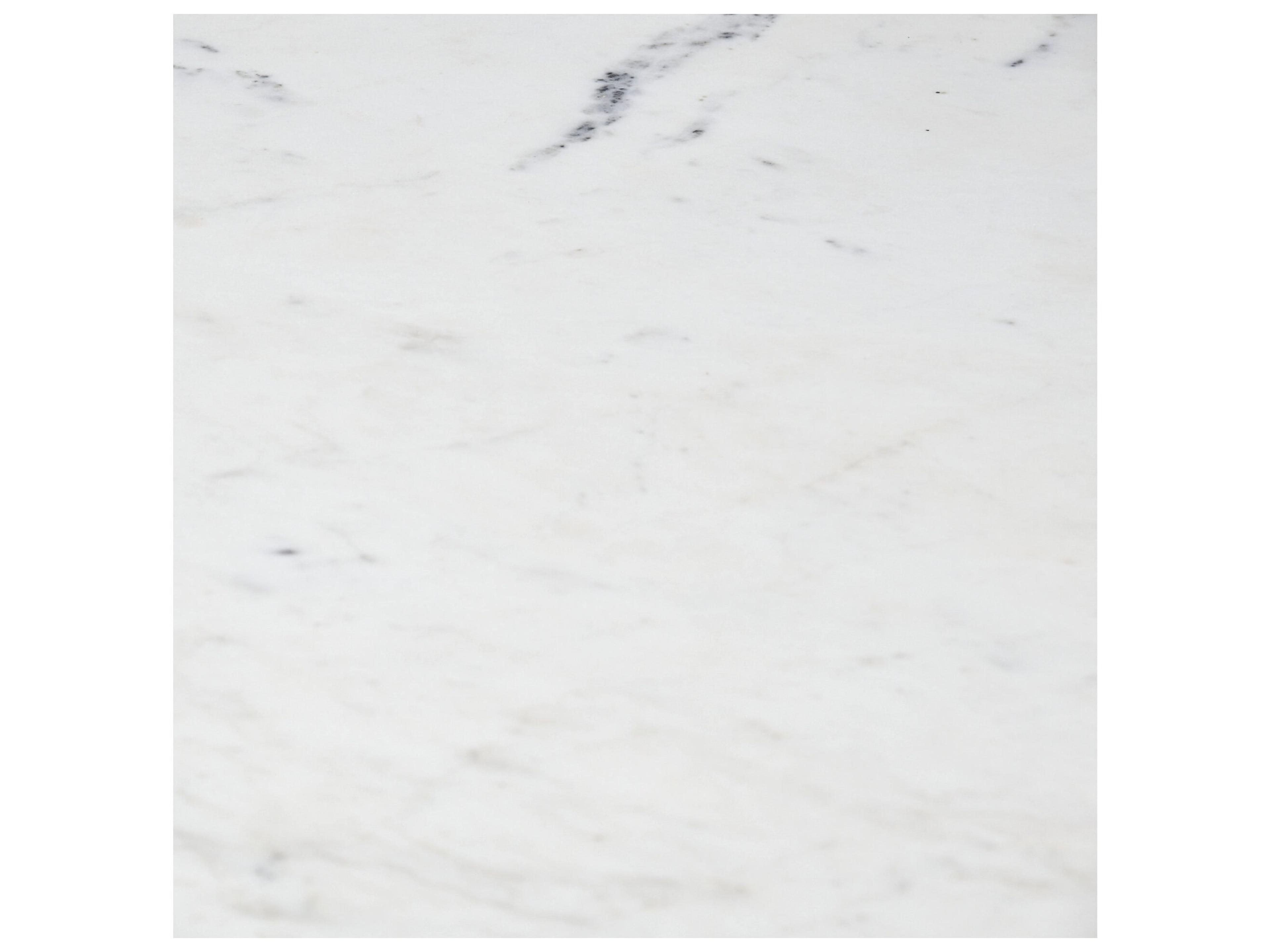 Mercana Larkin II Marble and Medium Brown Wood Round Tabletop Nesting End/Side Tables