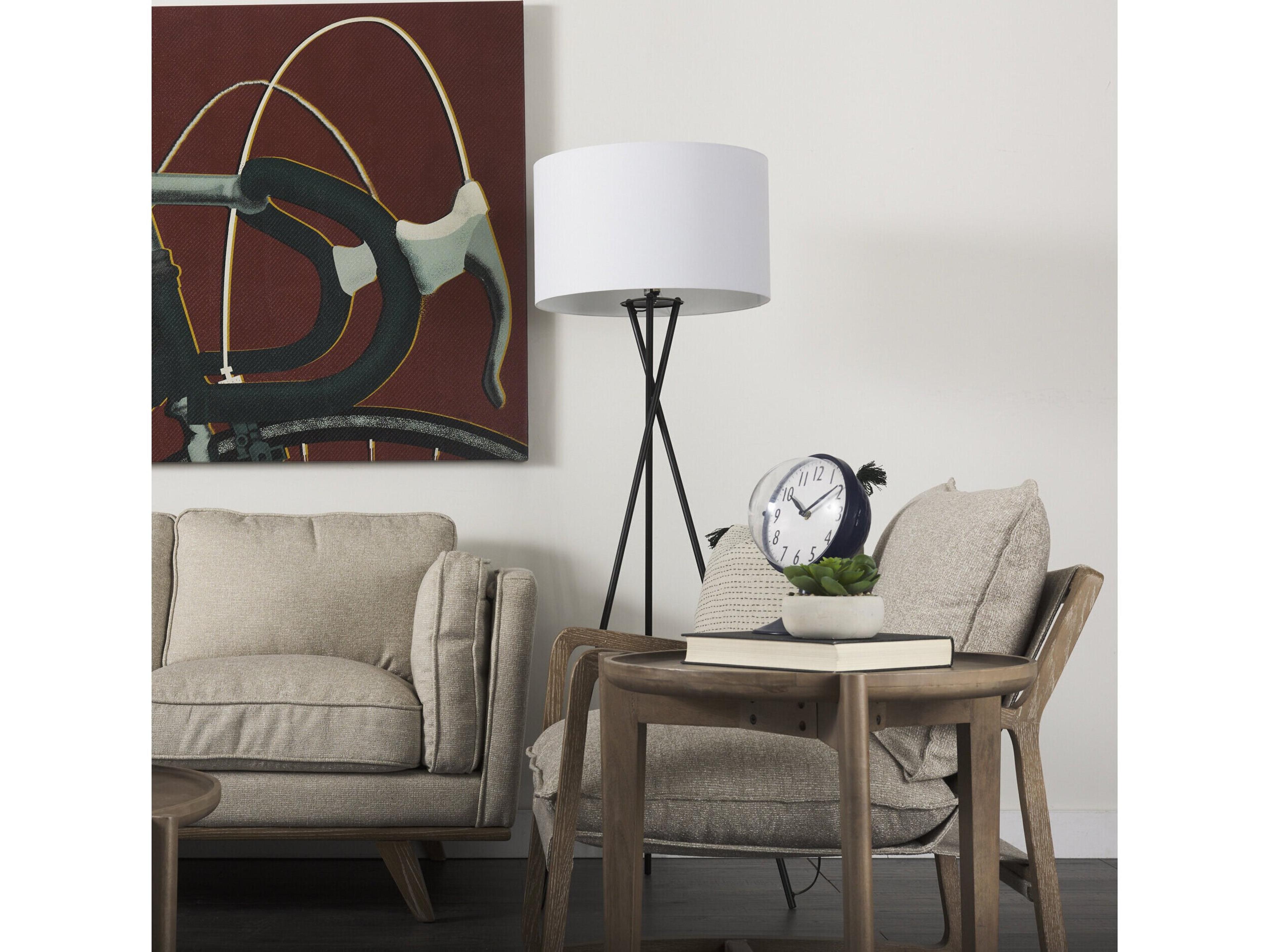 Mercana Weymouth Blue Metal Glass Dome Table Clock