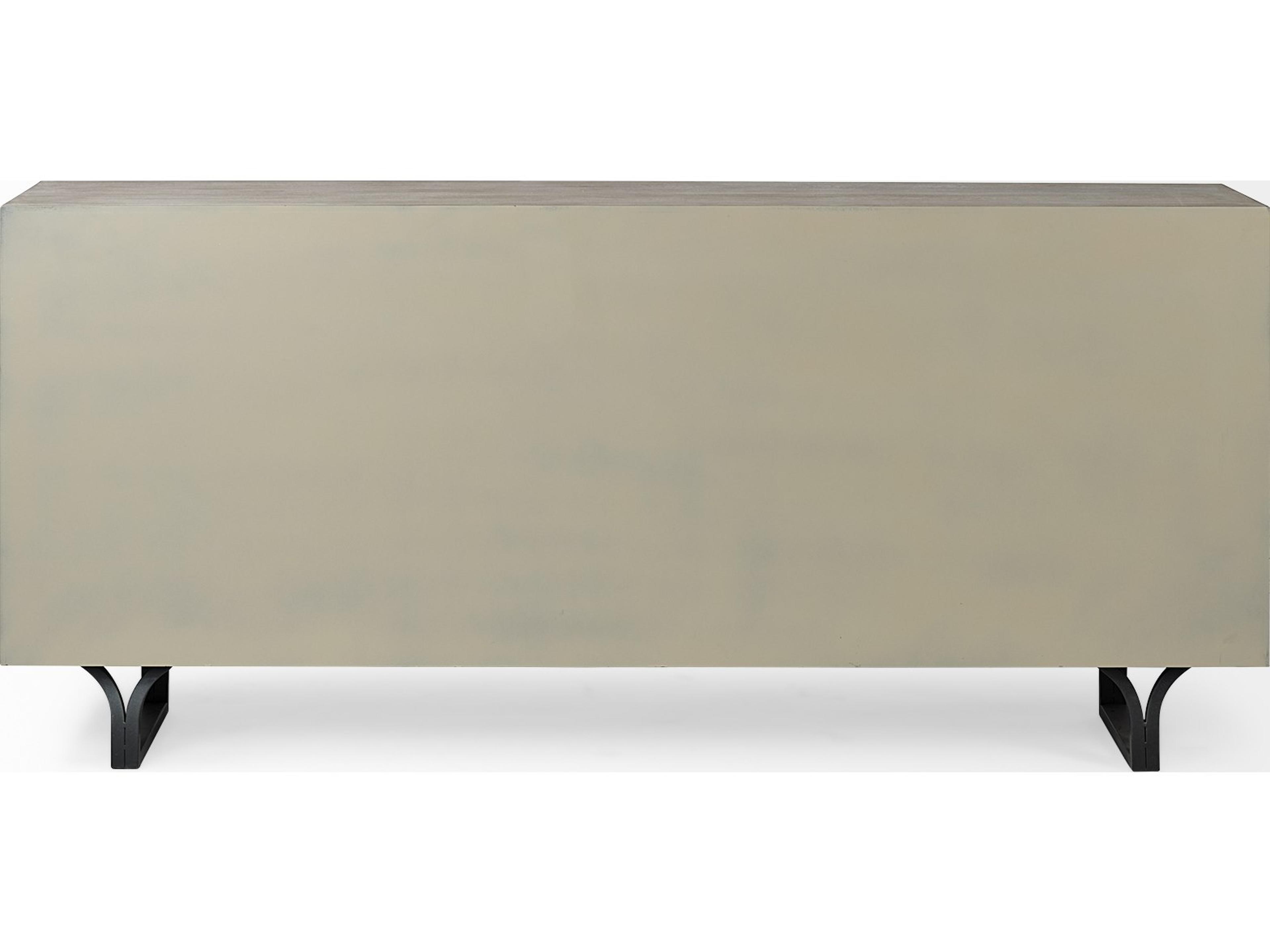 Mercana Giselle II Brown Fir Veneer W/Black Metal Leg 9 Drawer Sideboard